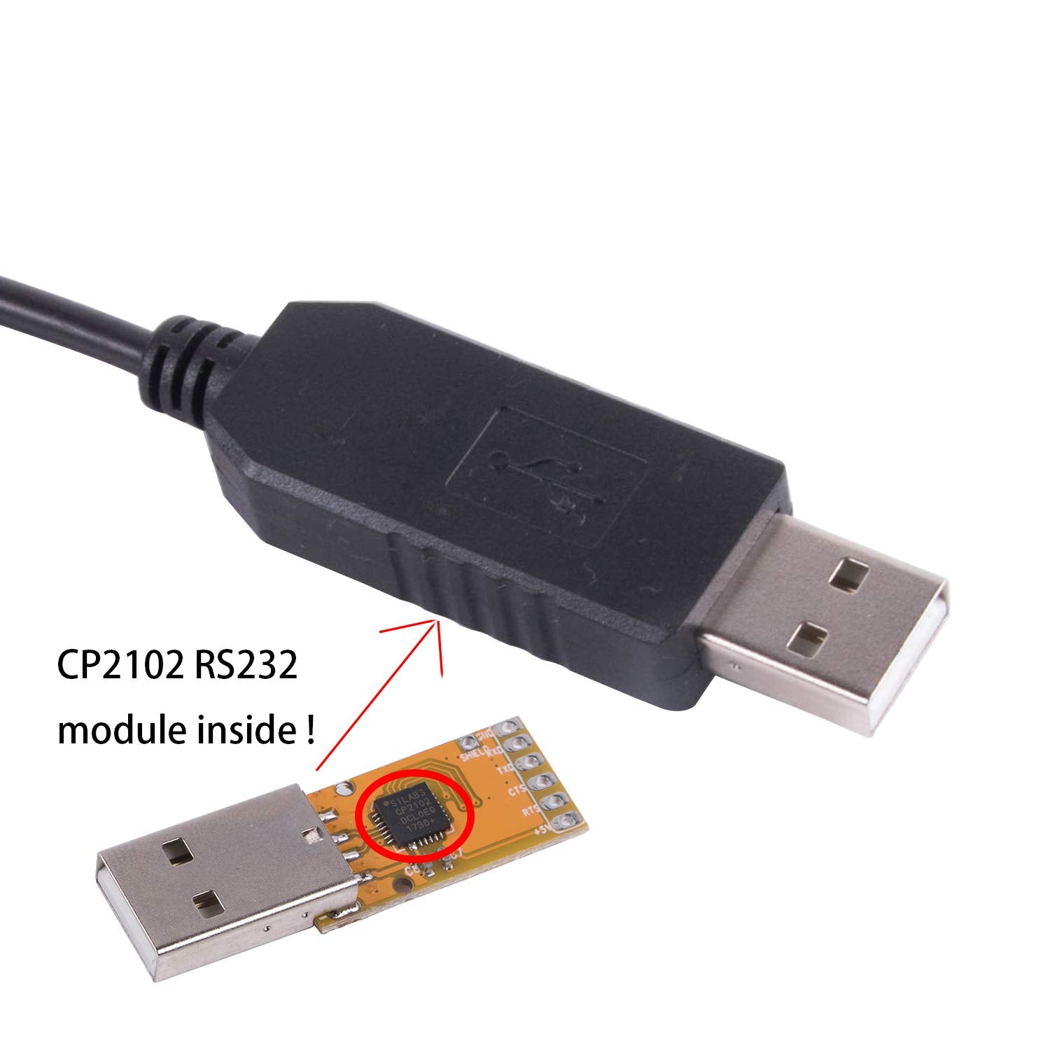 Usangreen Meade Lx200 Gps Autostar Ii Telescope Control Cable Cp2102 Chip Pc Rs232 Serial Rj12 Rj12 6P6C Upgrade Console Cable (