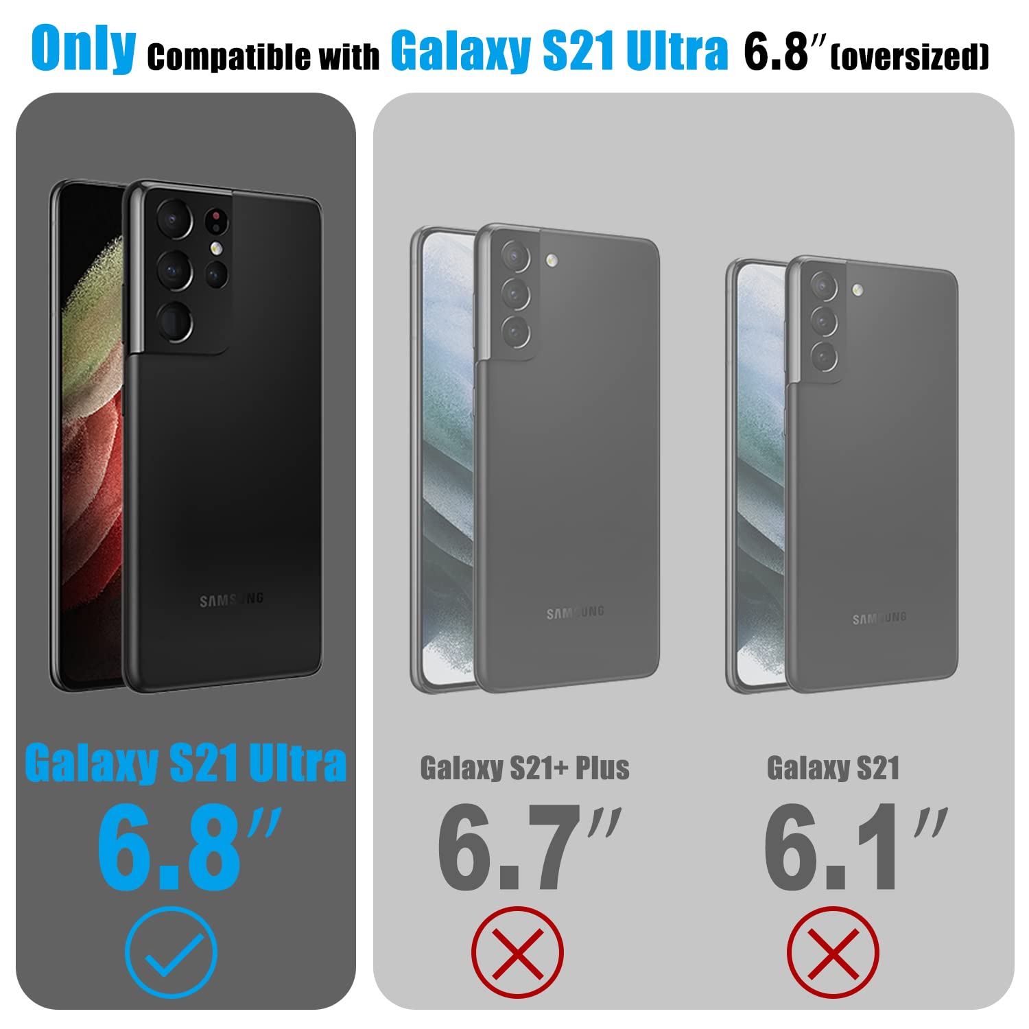 Esdot For Samsung Galaxy S21 Ultra Case,Military Grade Passing 21Ft Drop Test,Rugged Cover With Fashion Designs For Women Girls,