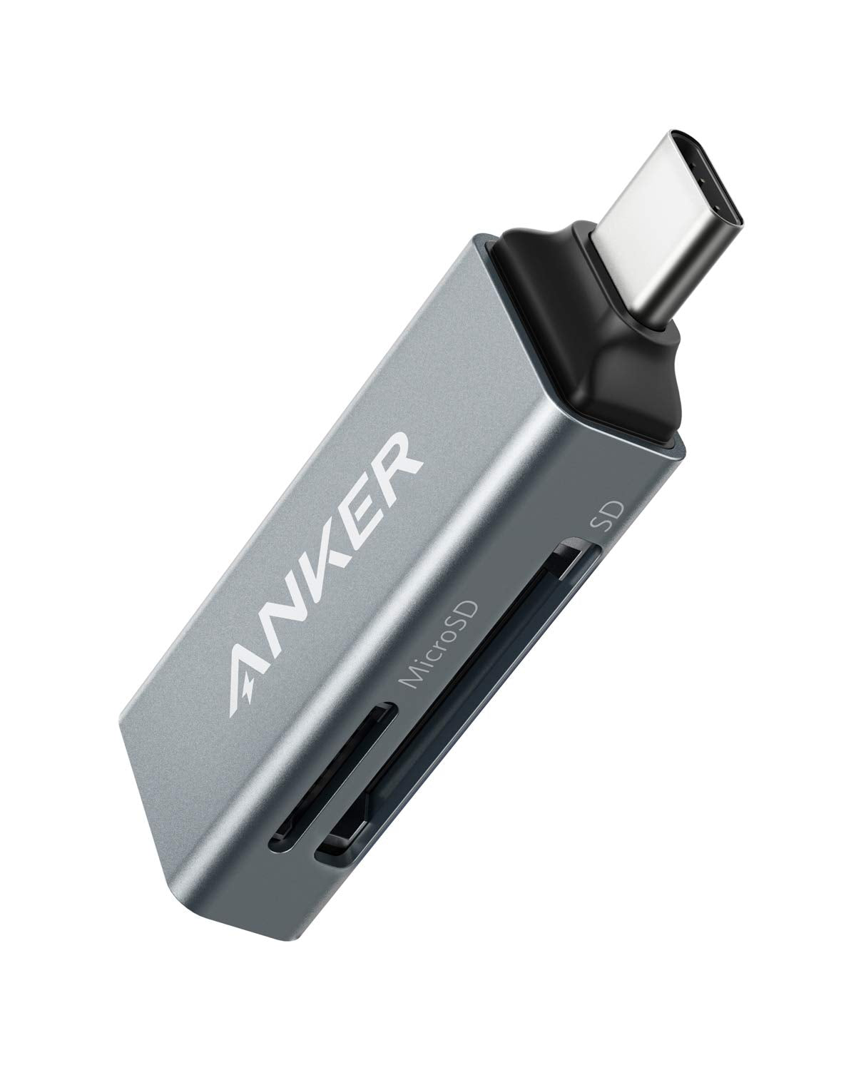 Anker SD Card Reader, 2-in-1 USB C Memory Card Reader for Digital Camera SD Card Viewer with Dual Slot for SDXC, SDHC, SD, MMC, 