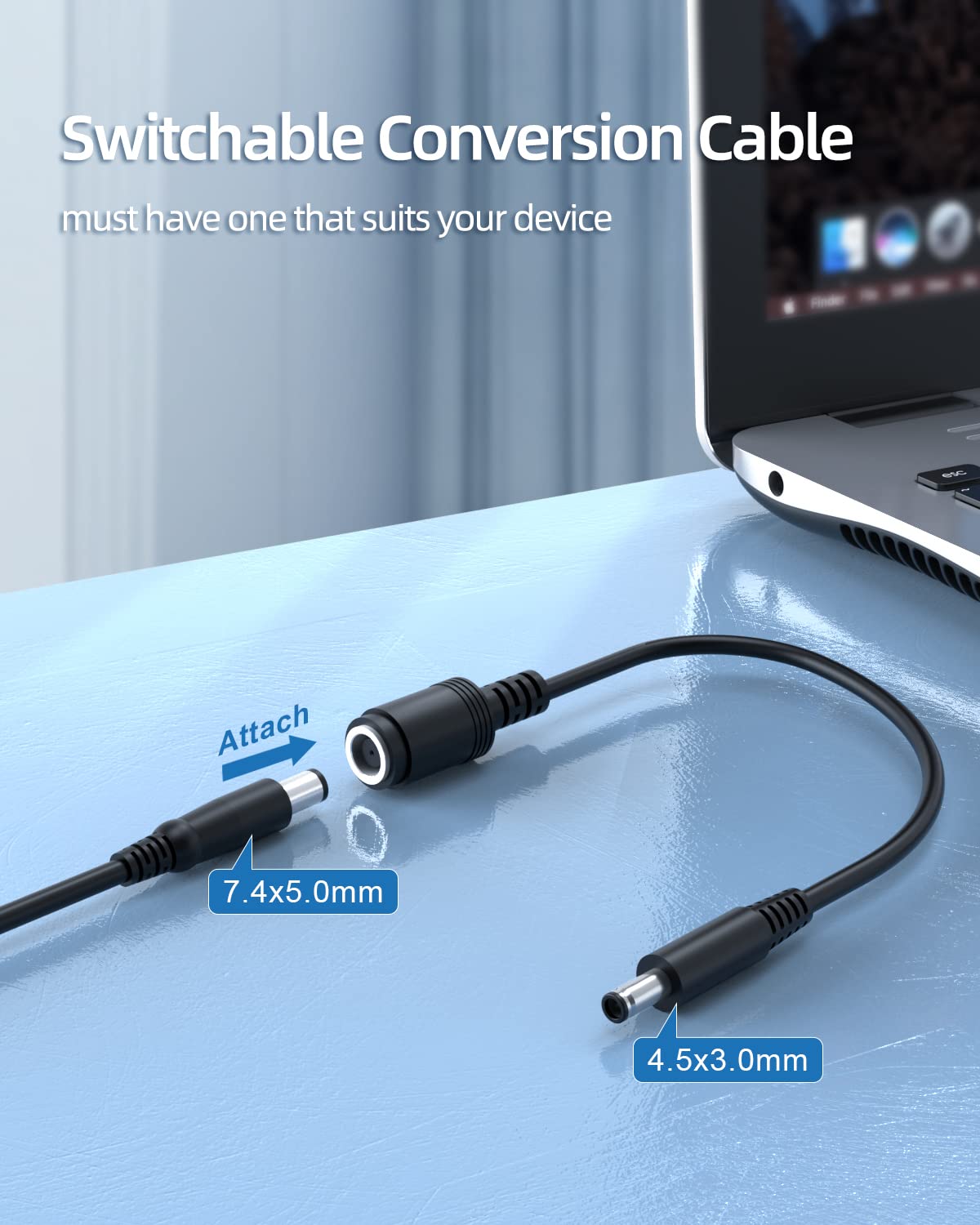 65W 45W Ac Charger Fit For Dell Vostro 3400 3500 P132G P90F,Inspiron 15 3520 3521 14 5425 P112F P157G P112,Latitude 3330 Laptop Power Supply Adapter Cord