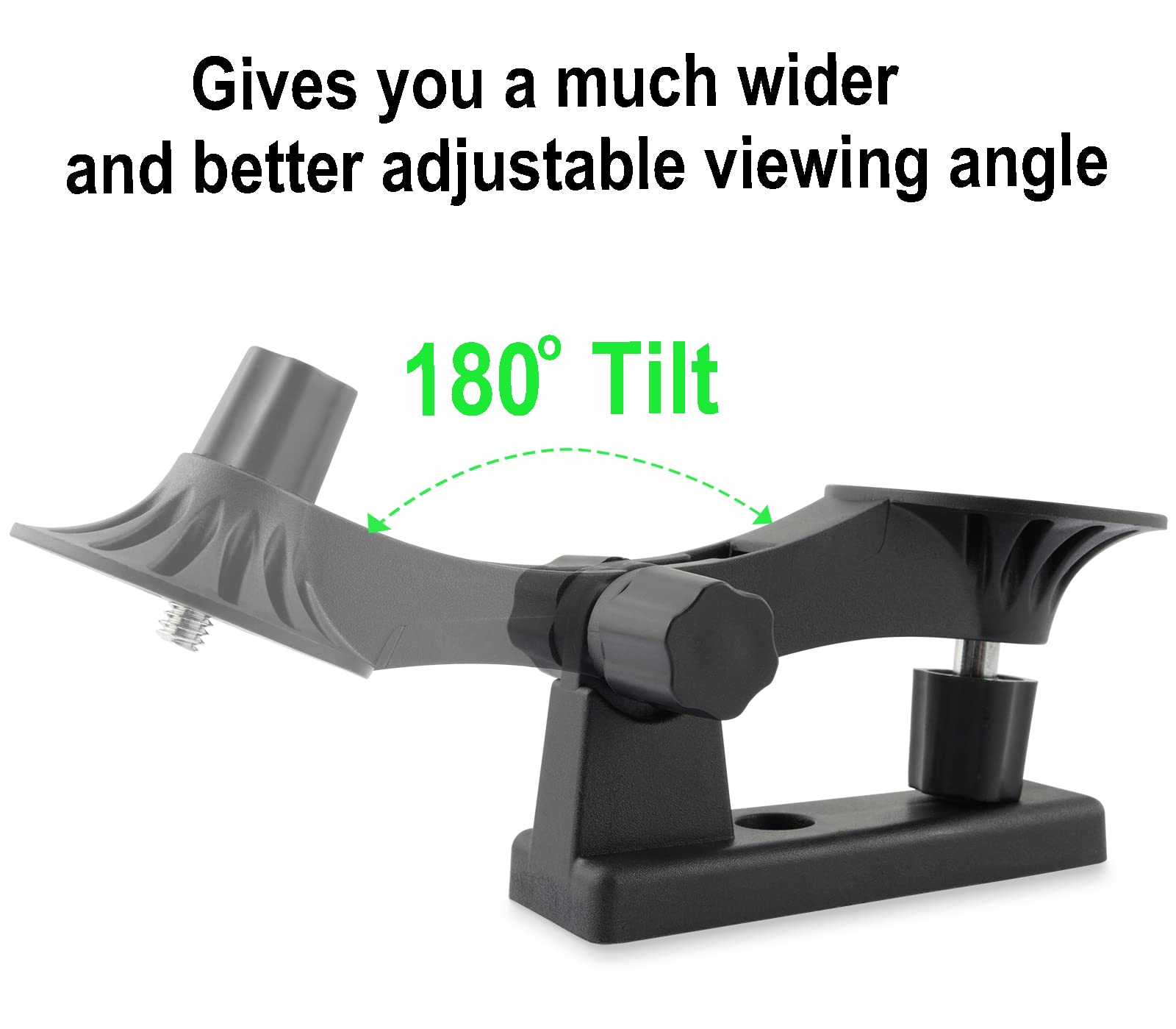 Lefxmophy Black Mount For Wyze Cam Pan V3 For Camera Wall/Ceiling Indoor/Outdoor Mounting Bracket Base 180 Degree Tilt Adjustabl