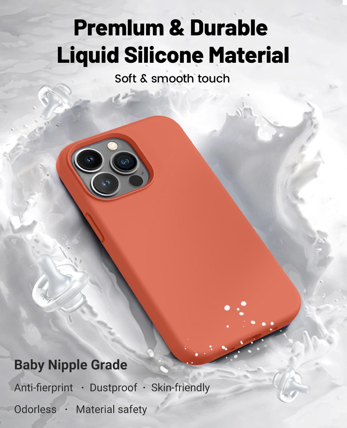 Otofly For Iphone 14 Pro Case [Compatible With Magsafe] Full Body Silicone Shockproof Slim Thin Phone Case For Iphone 14 Pro 6.1