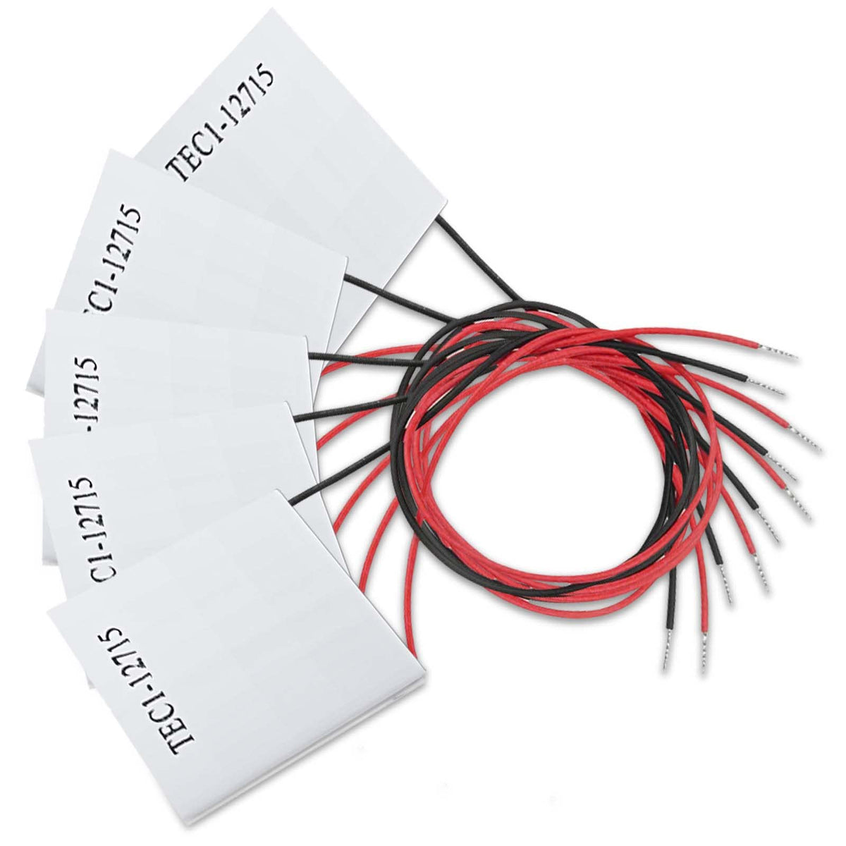 5Pcs Tec1-12715 12V 15A 68-140?40Mmx40Mm Heatsink Thermoelectric Cooler Cooling Peltier Plate Module Suitable For Large Refriger