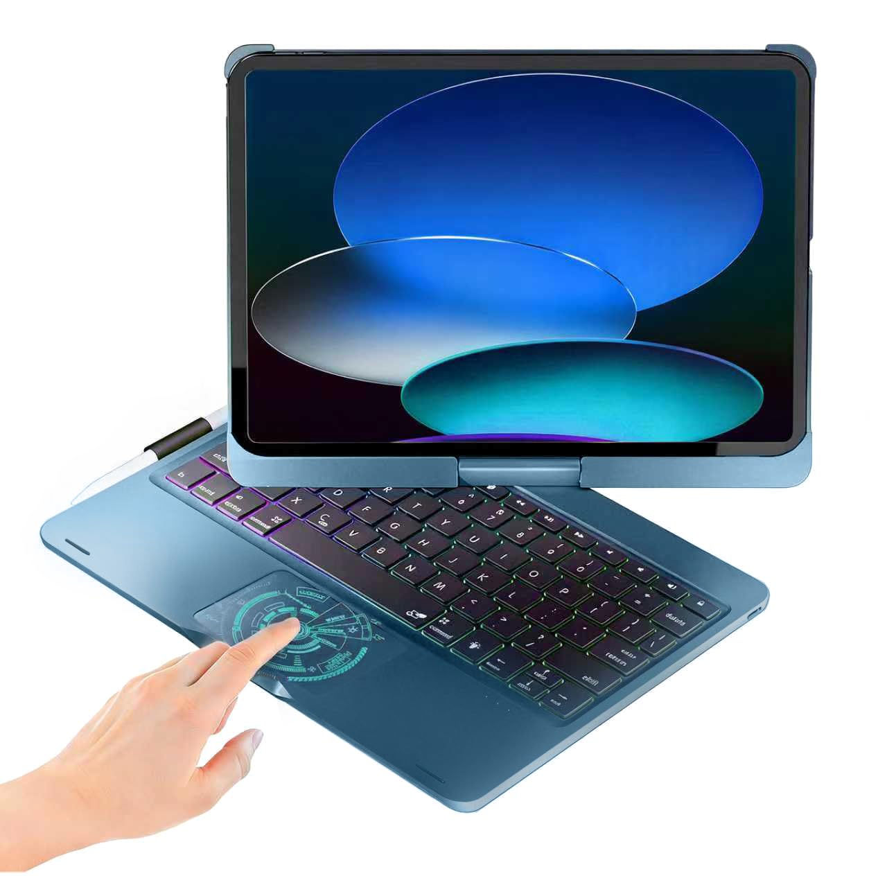 BABG TouchPad Keyboard Case for iPad Air 11(M3,M2)/iPad Pro 11 inch Keyboard(1st/2nd/3rd/4th Gen)&iPad Air 5th/Air 4th Keyboard,