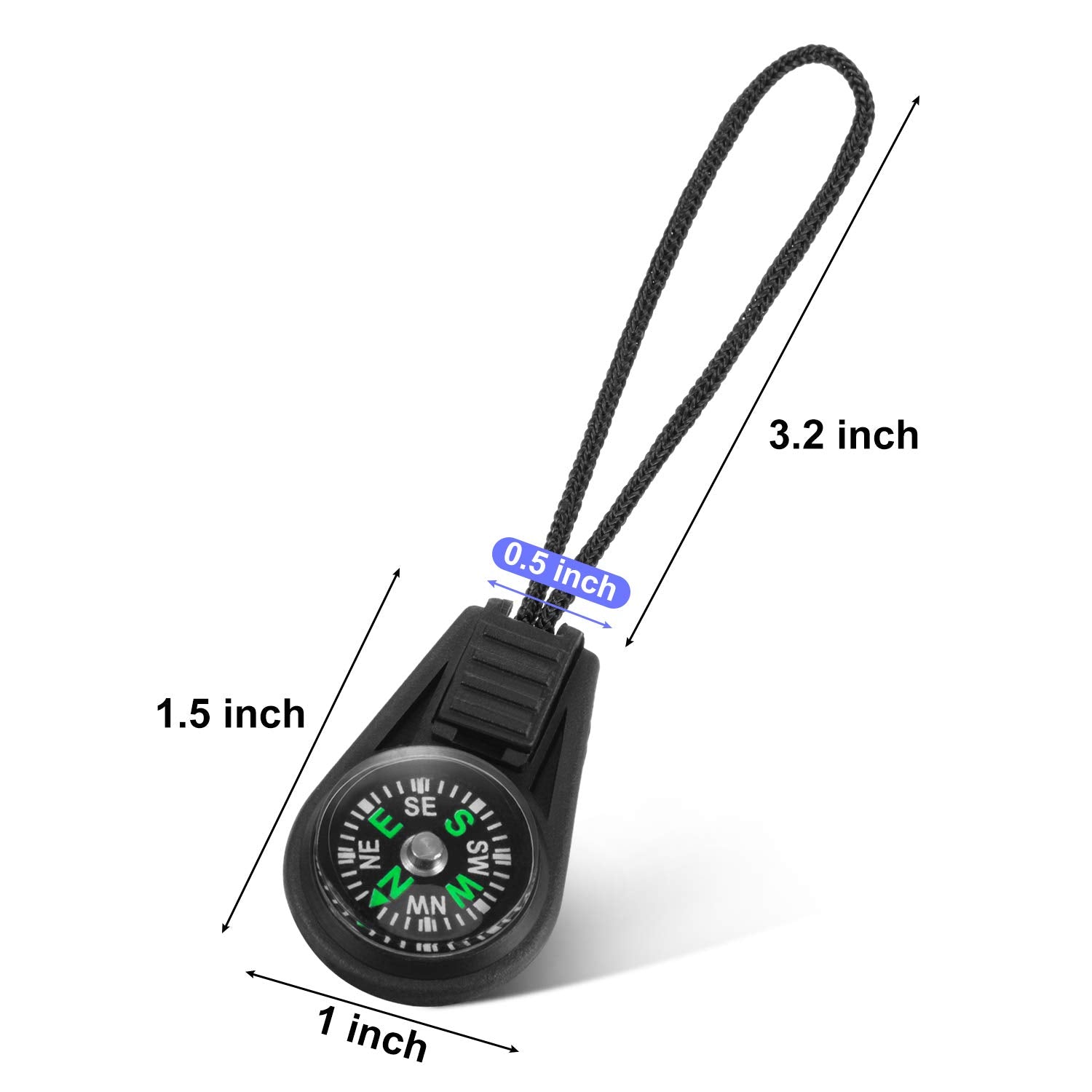 Bbto 100 Pieces Mini Survival Compass Outdoor Camping Hiking Pocket Compass Liquid Filled Mini Compass For Paracord Bracelet Nec