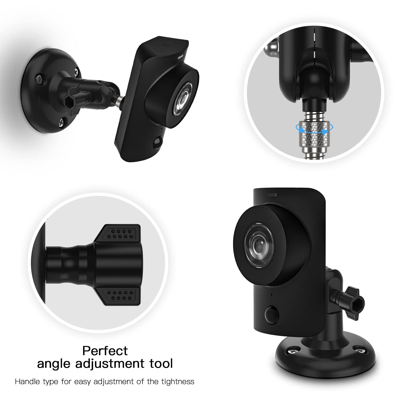Koroao Mount Compatible With Simplisafe Camera, 360 Degree Adjustable Wall Mount For Simplisafe Security Camera (2 Pack)