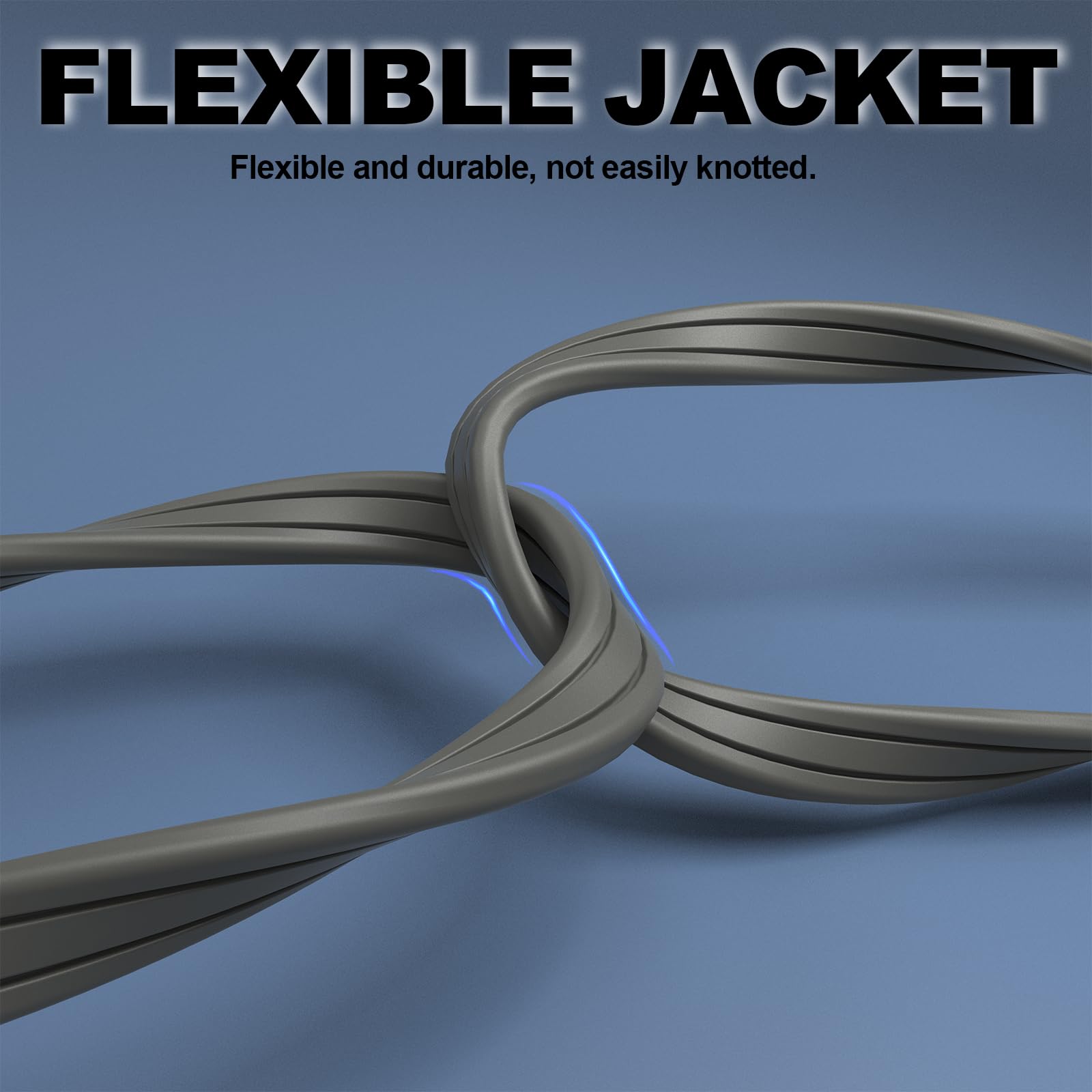 Ep 1 Ft 3 Outlet Extension Cord With Flat Plug, 3 Prong Grounded, 16/3 Spt 3 Power Cable For Indoor Use, Grey, 2 Pack