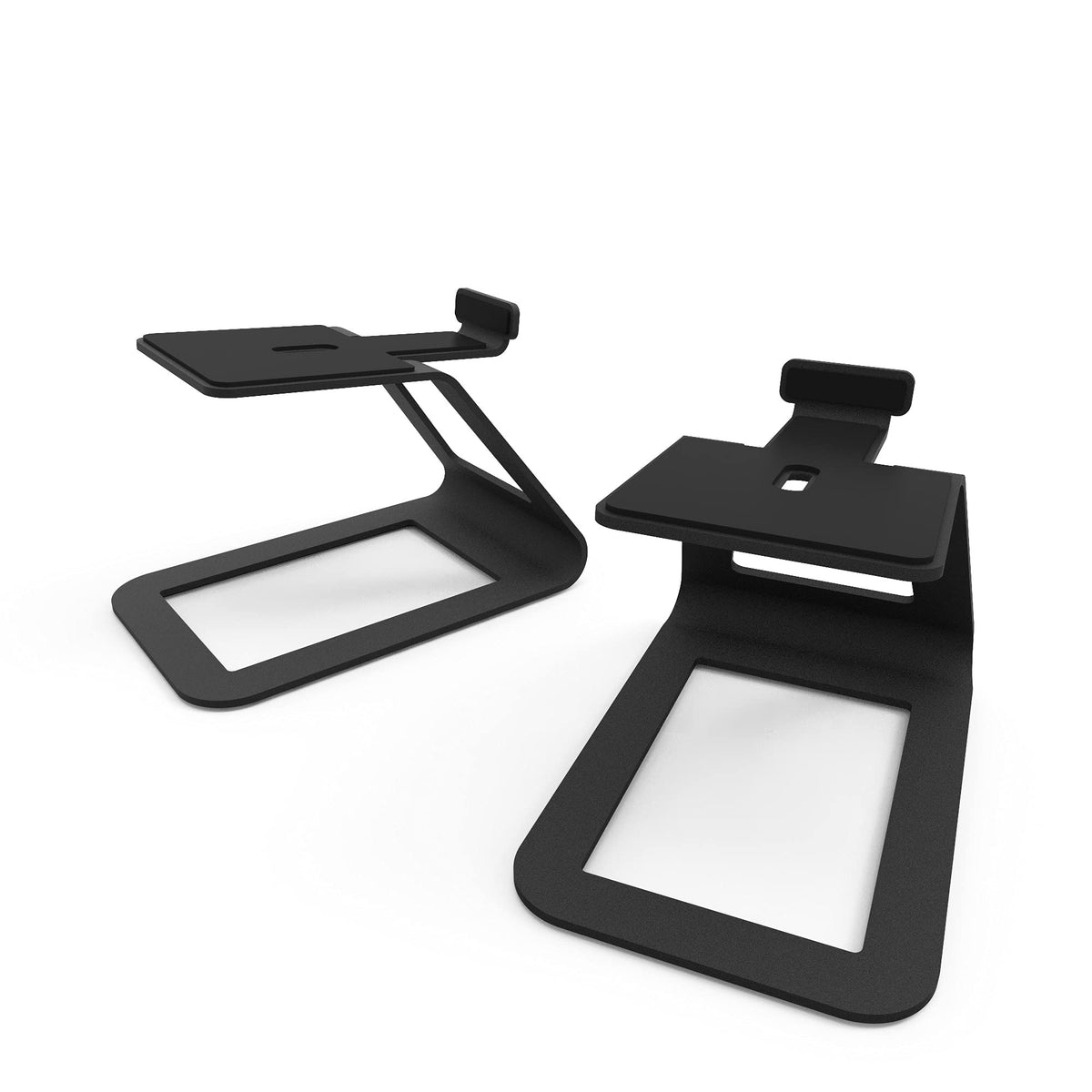 Kanto Se4 Speaker Stand, Black, Metal   Pair, 5.6In, 9Lbs Load Capacity, 2.0Mm Silicone Padding, 1/4'' 20 Mounting, Universal Fi
