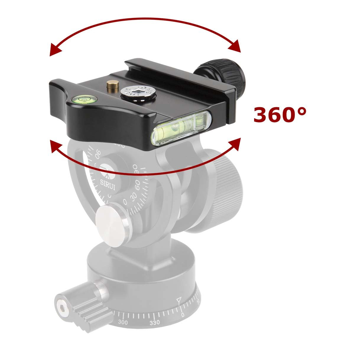 Sirui L Series Aluminium Tilt Head For Monopods Including Ty Series Quick Release Plate (L 20S)