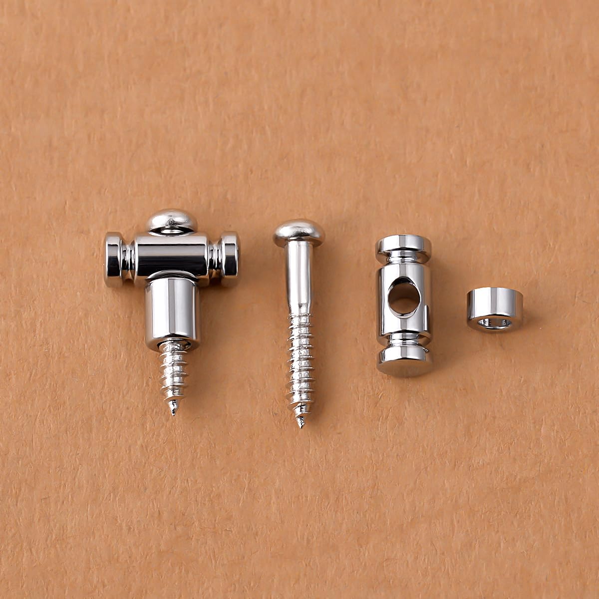 Guyker Guitar Roller String Retainers(Set Of 2)   String Guide, Strings Trees Replacement Part For Electric Guitars, Sr1 Chrome