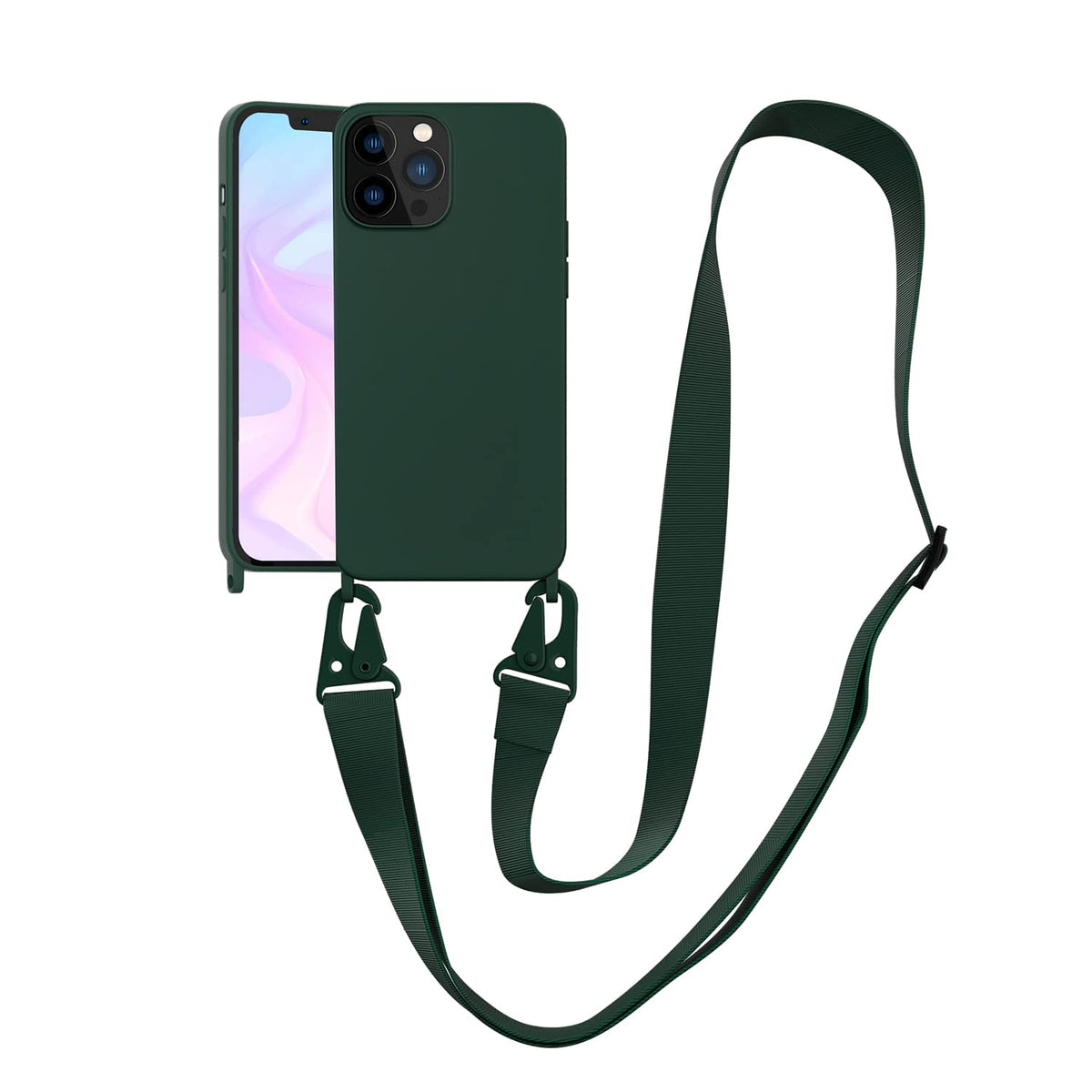 Voodirop Compatible With Iphone 13 Pro Max Case Crossbody Phone Case With Strap Neck Lanyard Adjustable Shockproof Drop Protecti