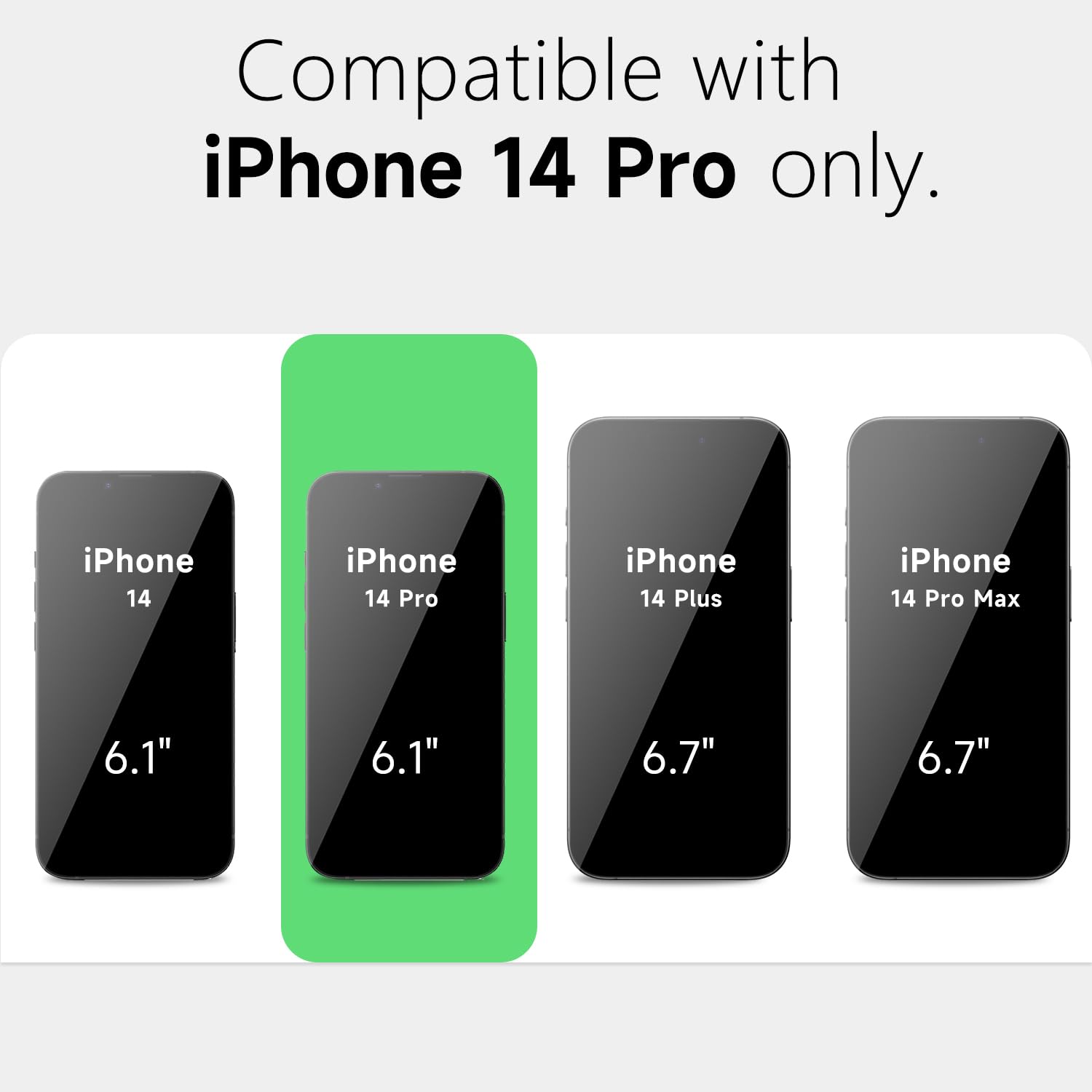 Loeoel For Iphone 14 Pro Case Clear, Transparent Hybrid 14 Pro Case [Hard Plastic & Soft Silicone Bumper] Acrylic Non Yellowing