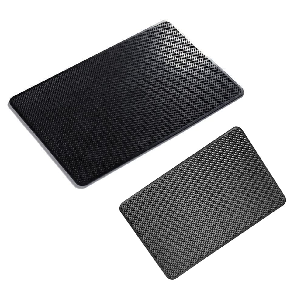Thtrht 2 Pack Car Dashboard Non Slip Mat Sticky Grip Pad Magic Gripping Nano Pu Gel Front Dash Mounting Holder For Phone Radar D