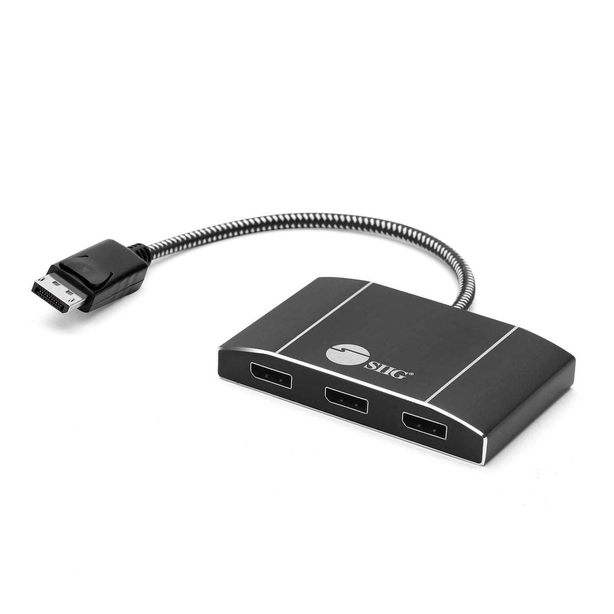 Siig 3 Port Displayport To Displayport Mst Hub 4K Uhd   1X3 Dp To Dp Muti Monitor Splitter   Multi Stream Transport (Mst) Techno