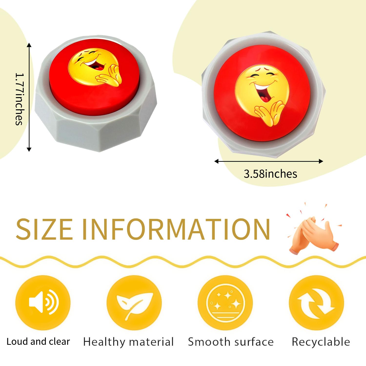 Ribosy Applause Button   Button Applauds When Pressed   Add Extra Fun To Your Life