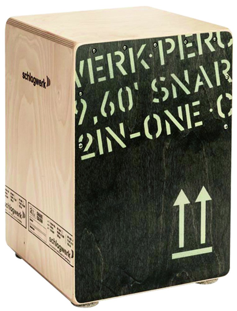 Schlagwerk Cp403Blk 2Inone Series Medium Size Snare Cajon   Black