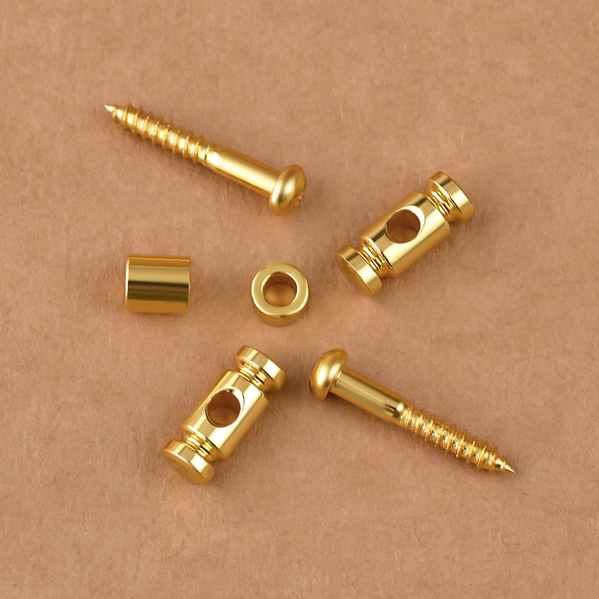 Guyker Guitar Roller String Retainers(Set Of 2)   String Guide, Strings Trees Replacement Part For Electric Guitars, Sr1 Gold