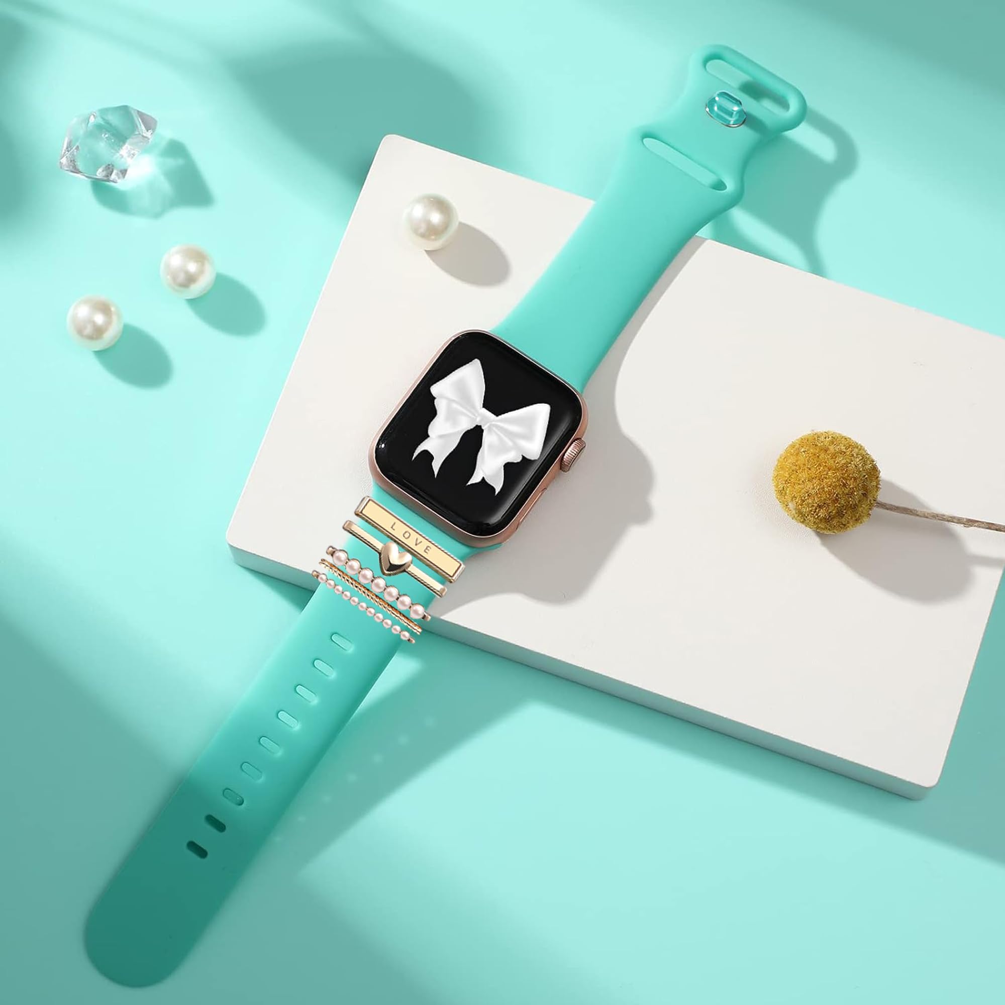 Compatible For Aolon Curve Smart Watch Band, Lamshaw Quick Release Classic Watch Bands Soft Silicone Bands Bracelet Sports Strap