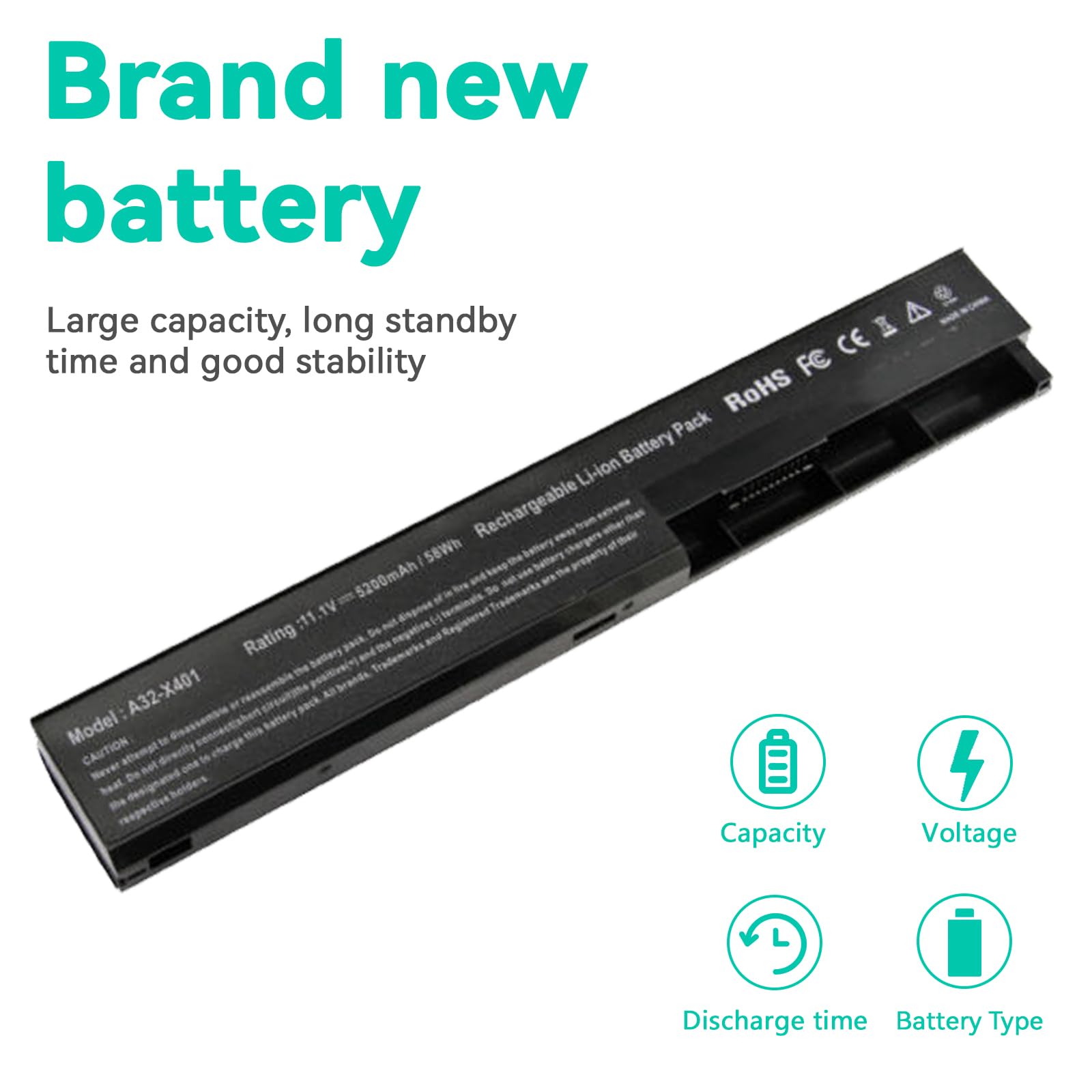 Fancy Buying Laptop Notebook Battery Compatible With Asus X501A X301 X301A X301U X401 X401A X401U X501 X501U A31 X401 A32 X401 A