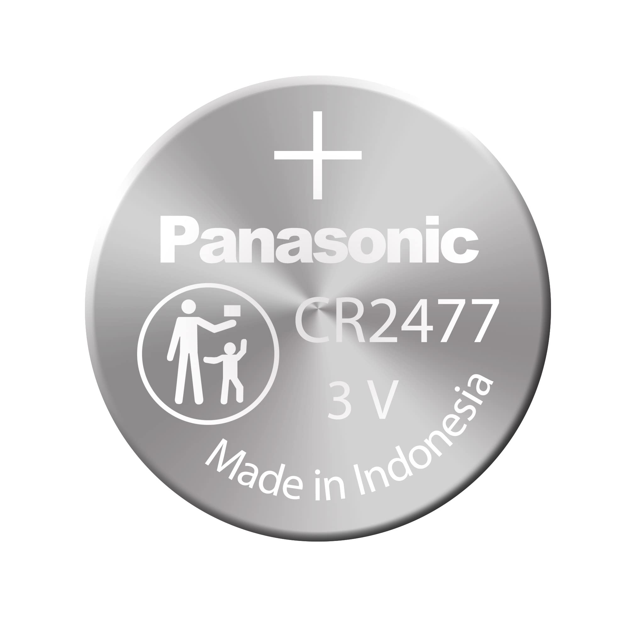 Panasonic Battery CR2477 Lithium 3V (1 Battery Per Pack)