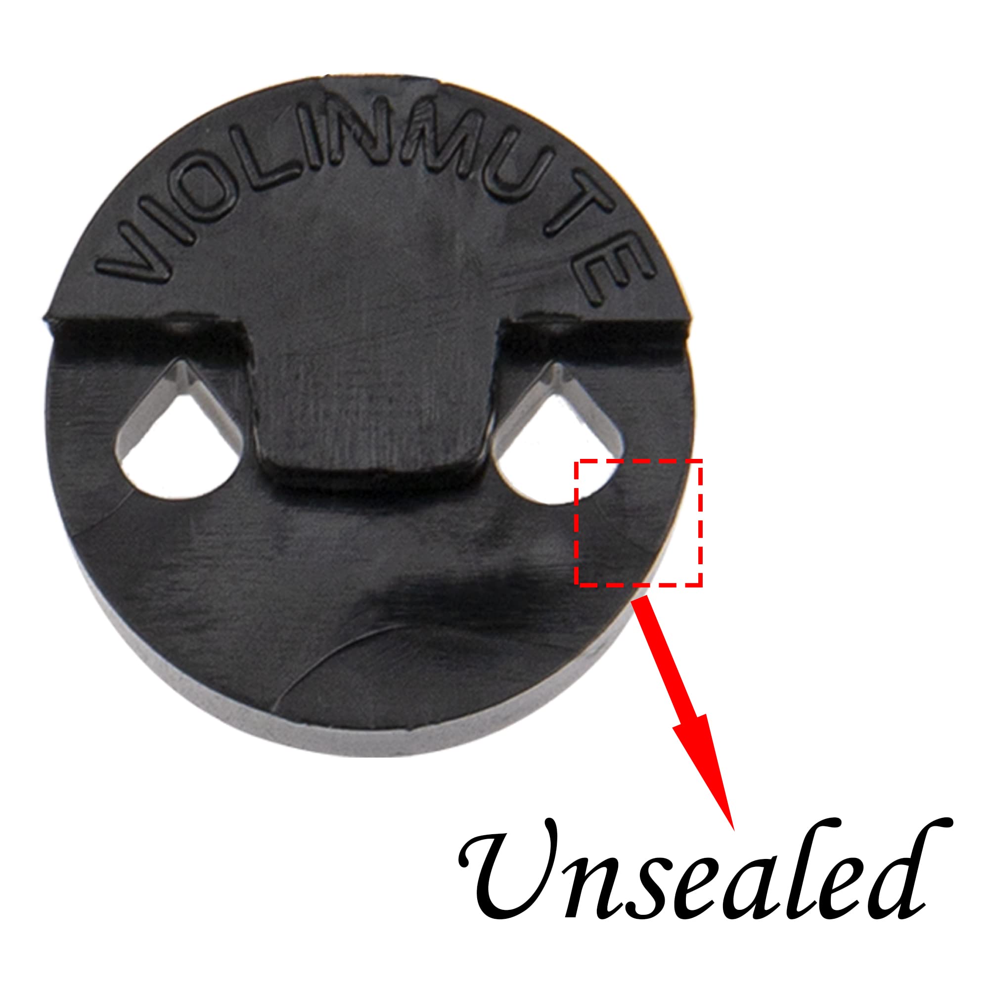 12Pcs Yootones Rubber Violin Practice Mute, Round Tourte Style Mute Compatible With Violin (Black)