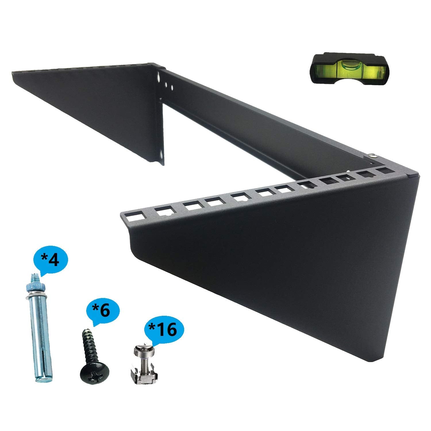 Jingchengmei 19 Inch 4U Heavy Duty Vertical Wall Mountable Rack And 125 Lb Wall Mountable Server Rack ((Mft Hvwrf4U)