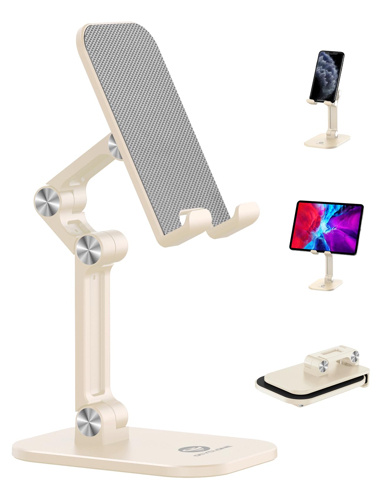Ocyclone Cell Phone Stand, Angle Height Adjustable Iphone Stand For Desk, Cell Phone Holder Ipad Tablet Stand Compatible With Ip