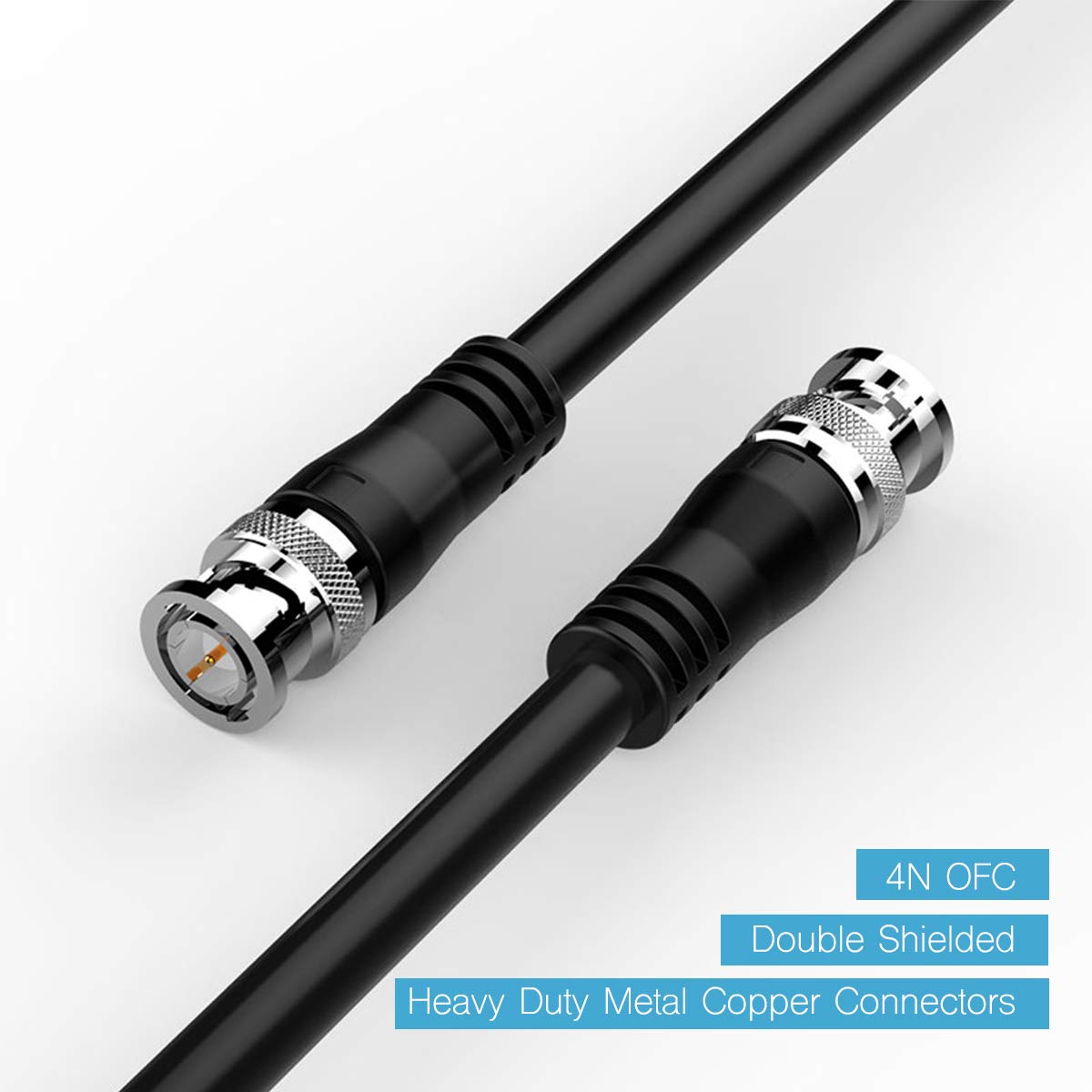 Furui Sdi Cable 75Ft, Hd Sdi Cable 3G 75 Ohm Coax Cable 75 5 Bnc To Bnc Cable Copper Connectors Anti Oxidant 1080P For Video Sec