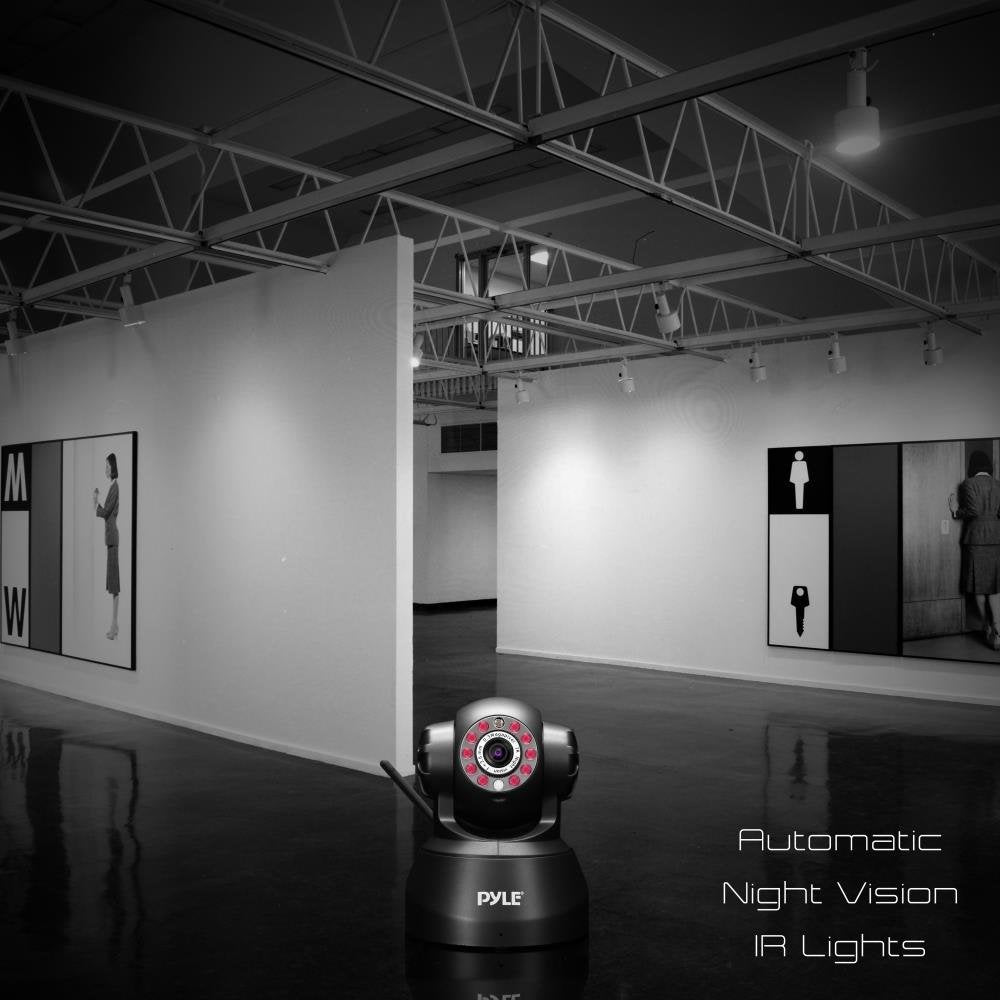 Pyle Indoor Wireless Security Ip Camera   Home Wifi Remote Video Monitor W/Motion Detection And Night Vision   Ptz Pan Tilt Netw