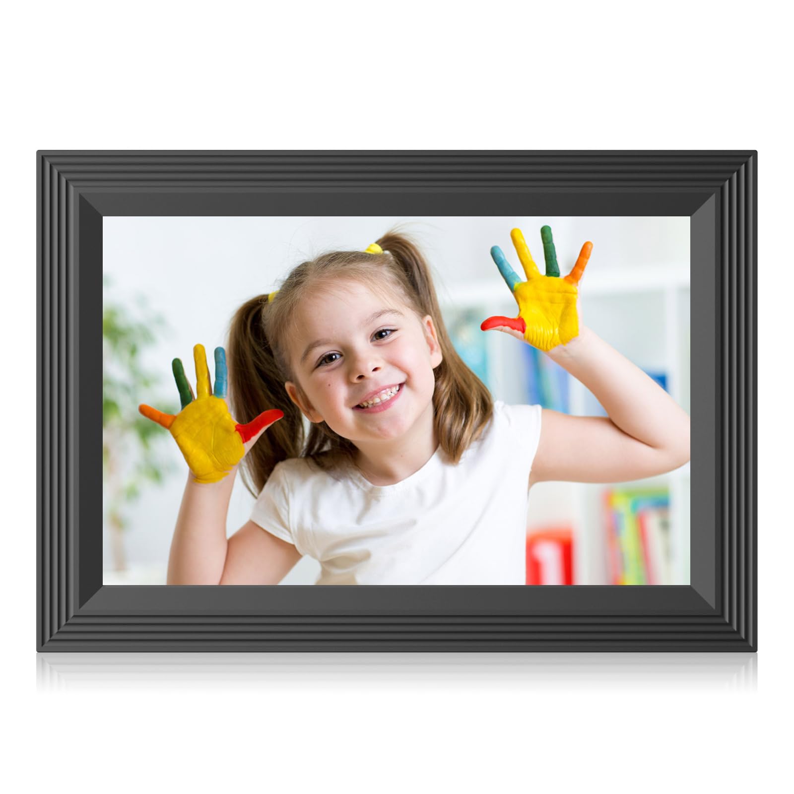 Forc Digital Picture Frame Wifi 10.1 Inch Digital Photo Frame With Ips Hd Touch Screen, Electronic Picture Frame, Auto Rotate, E