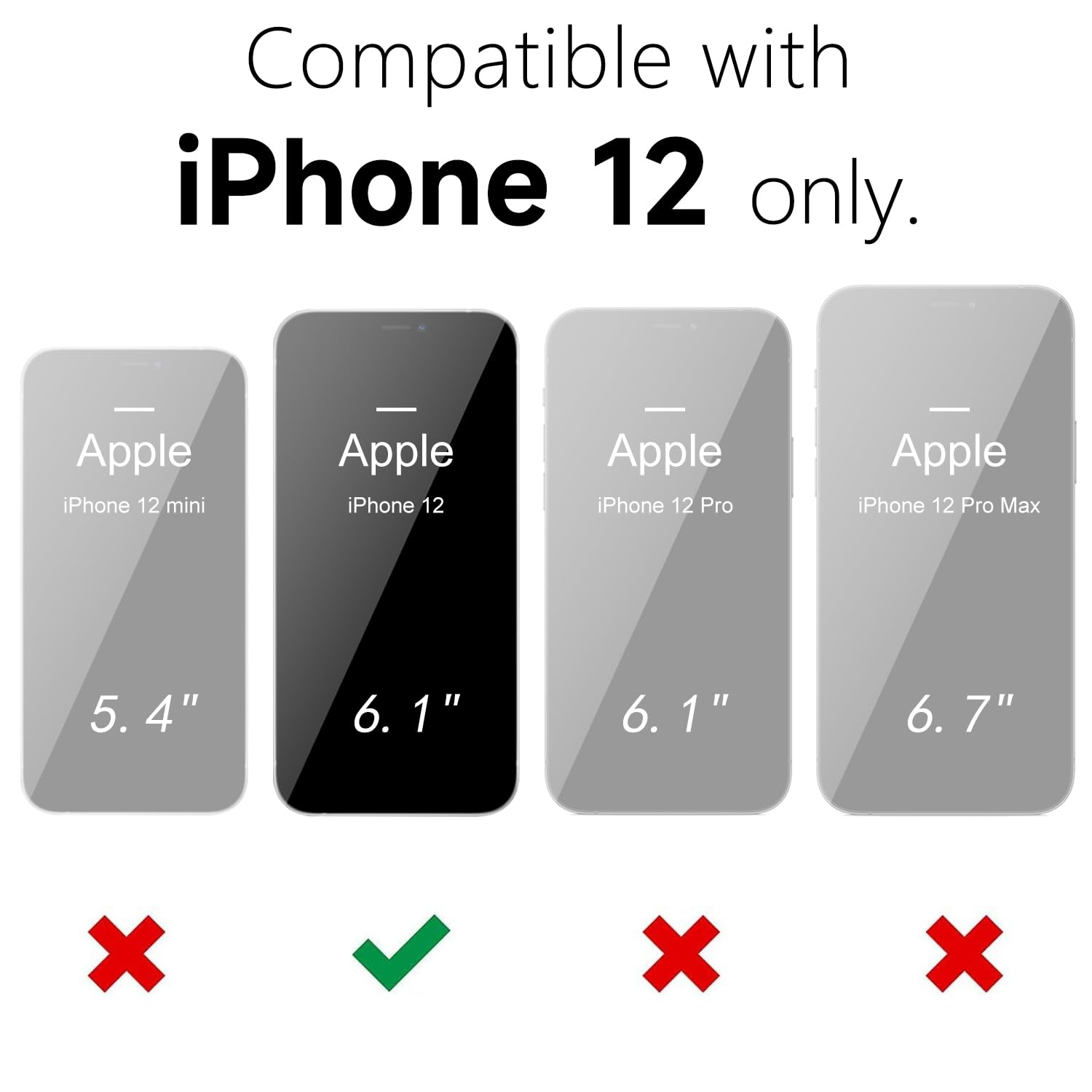 Oakxco For Iphone 12 Case Liquid Silicone, Soft Rubber Gel Elegant Aesthetic Basic Simple Cover, Cute Thin Slim Tpu Matte Solid