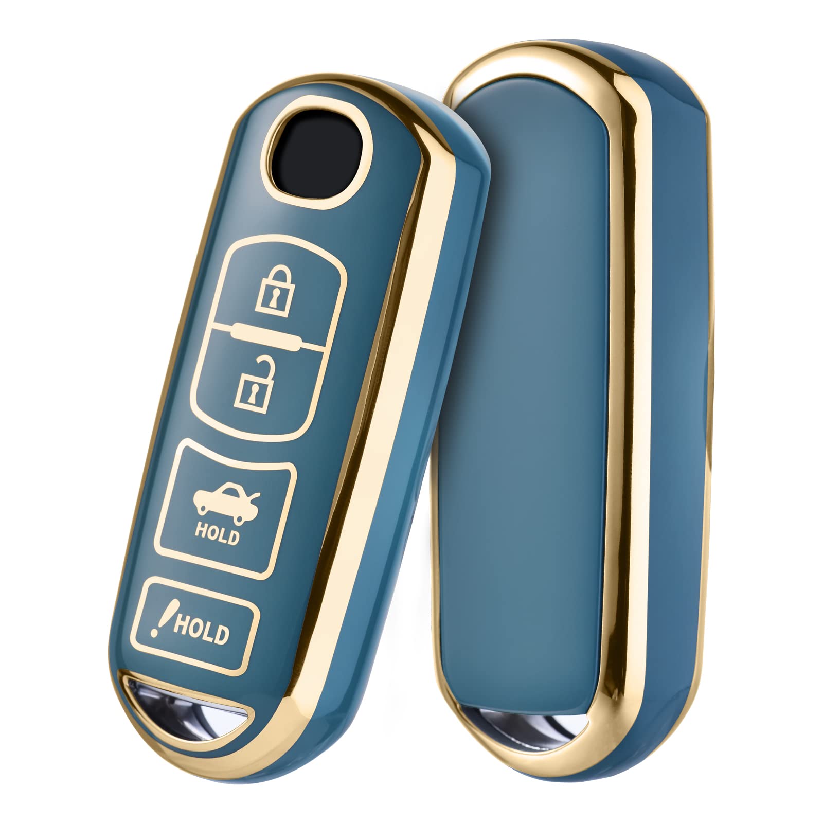 Elohei For Mazda Key Fob Cover Case, Compatible With Mazda 3 6 8 Miata Mx5 Cx3 Cx4 Cx5 Cx7 Cx9 Premium Soft Tpu 360 Degree Full