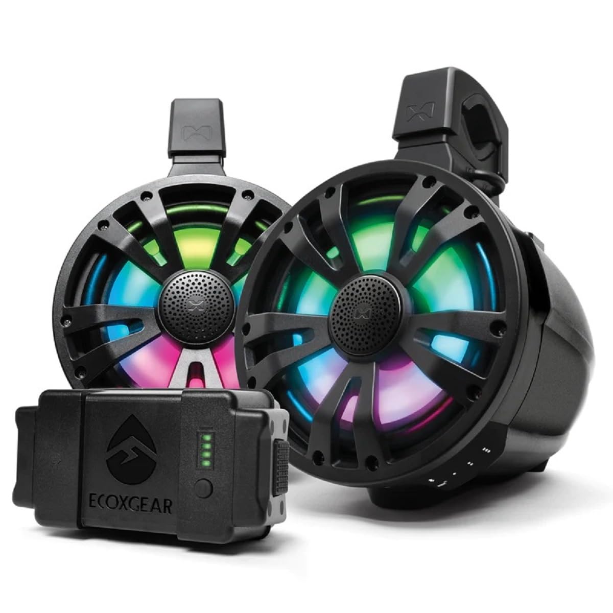 Soundextreme Tb8 Extremetower Powersports Marine Waterproof Sealed 8 Inch 2 Way   1 Battery Powered Bluetooth Amplified Speaker