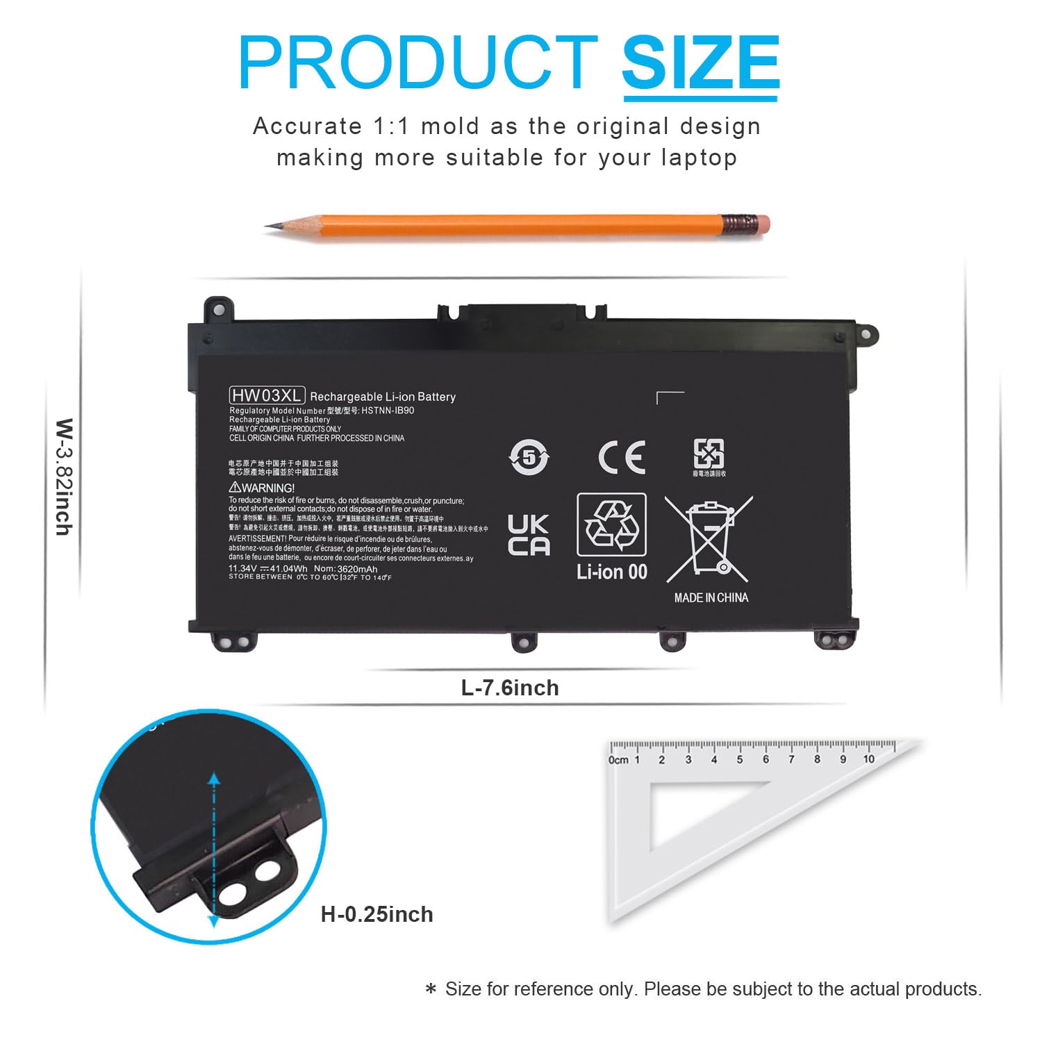 Hw03Xl L97300 005 Battery For Hp Pavilion 15 Eg 15 Eh 17 Cn 17 Cp 15 Eg0073Cl 15 Eg2073Cl 15 Eg1053Cl 15 Eg1073Cl 15 Eg3053Cl 15