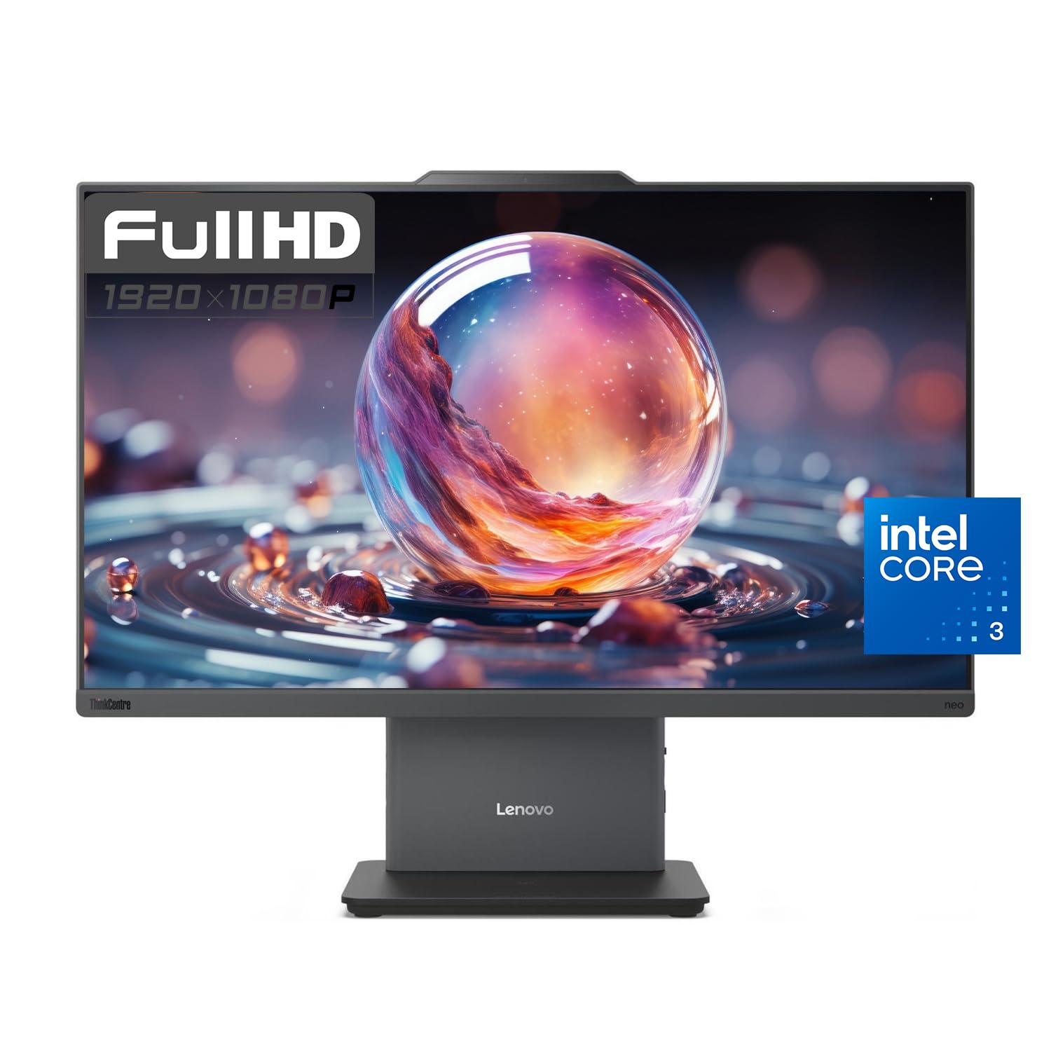 Lenovo Thinkcentre All In One Business Computer, 23.8'' Fhd Display, 13Th Gen Intel 6 Core Processor, 16Gb Ddr5 Ram, 512Gb Pcie