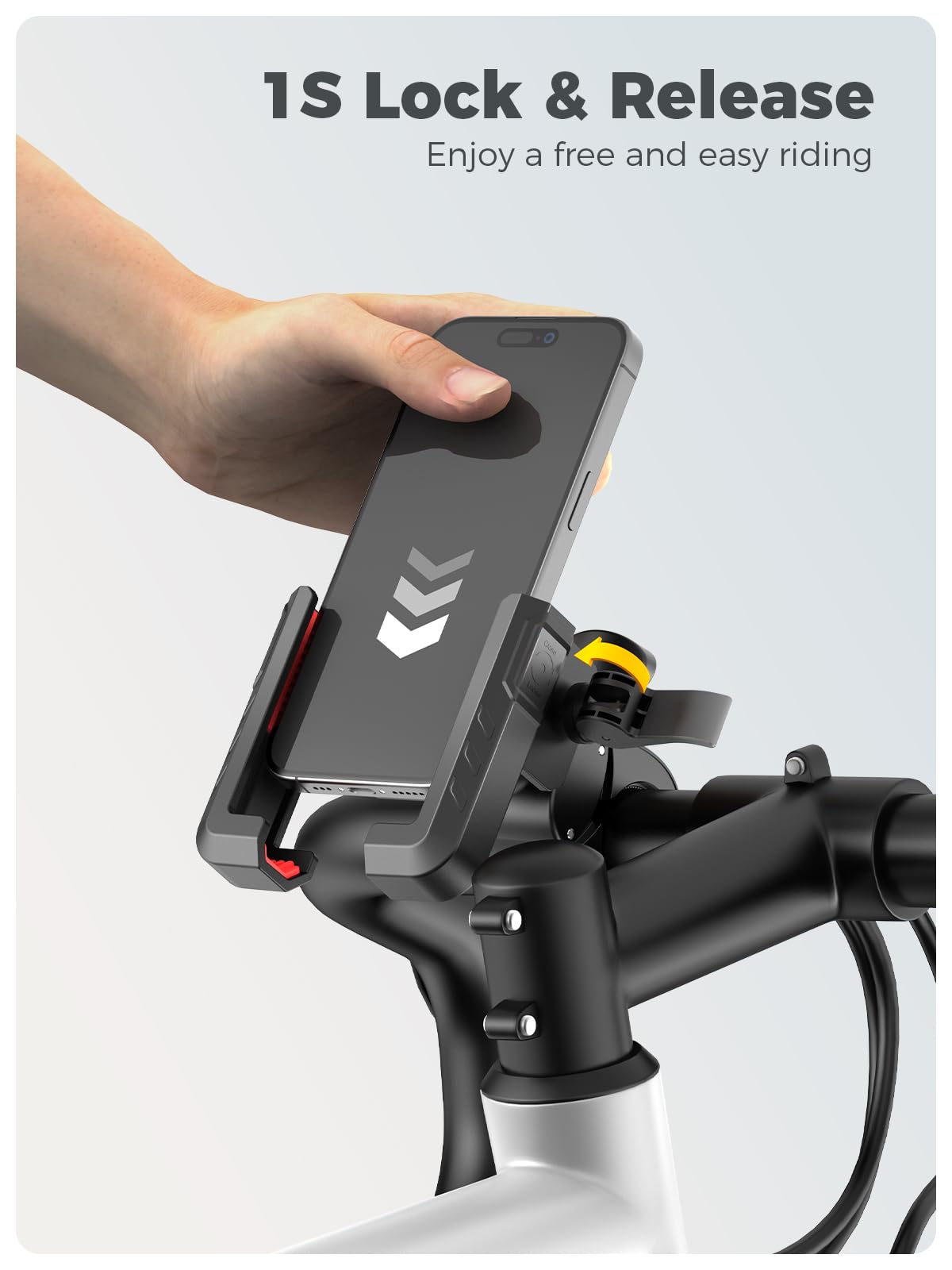 Bike Phone Mount Holder,?Biking & Recording Video? 2025 Universal Motorcycle Phone Mount Bicycle Accessories Handlebar Cell Phon