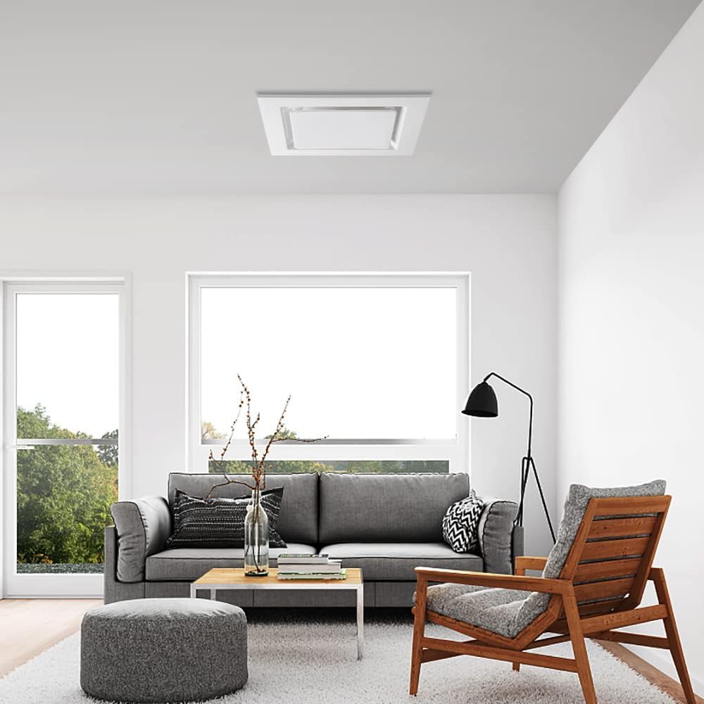 Nalle Ventilation Fan Ceiling Bathroom Exhaust Fan Extractor Fan (No Attic Access Required) (120 Cfm 1.2 Sones) (Style B)