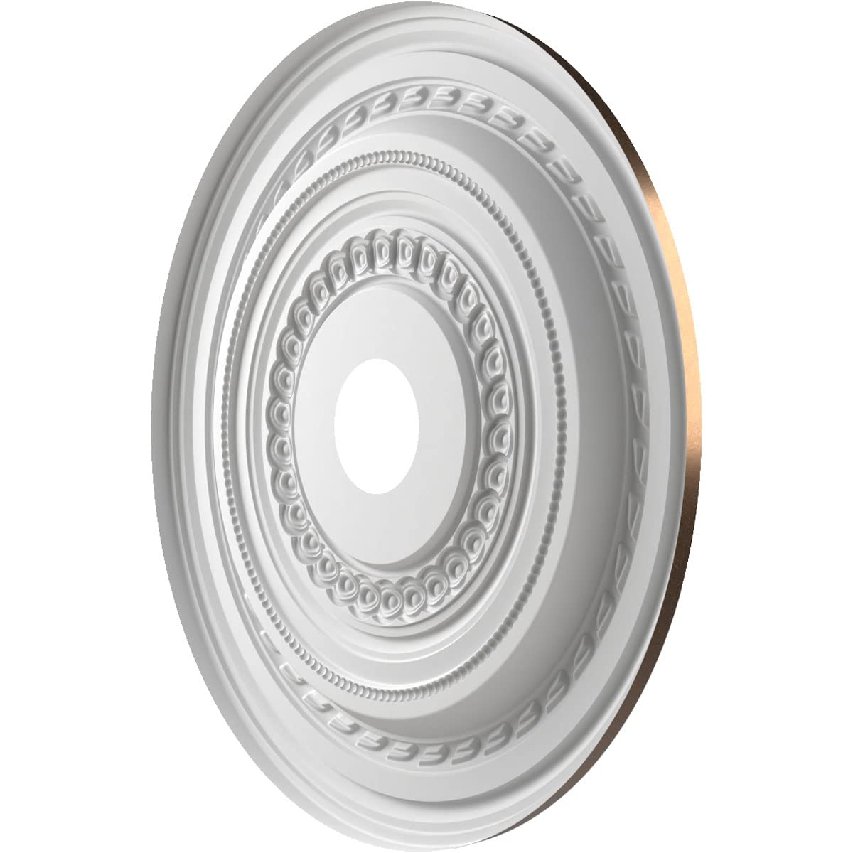 Ekena Millwork Cmp22Cocab Cole Thermoformed Pvc Ceiling Medallion (Fits Canopies Up To 6), 22Od X 3 1/2Id X 1P, Metallic Antique