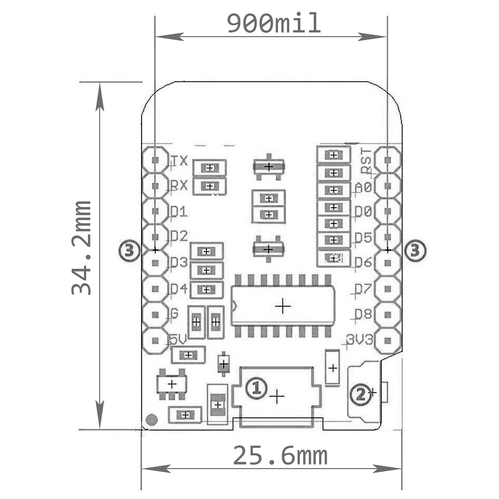 Aceirmc 5Pcs Esp8266 Esp 12 Esp 12F Nodemcu Mini D1 Module Wemos Lua 4M Bytes Wlan Wifi Internet Development Board Base On Esp82