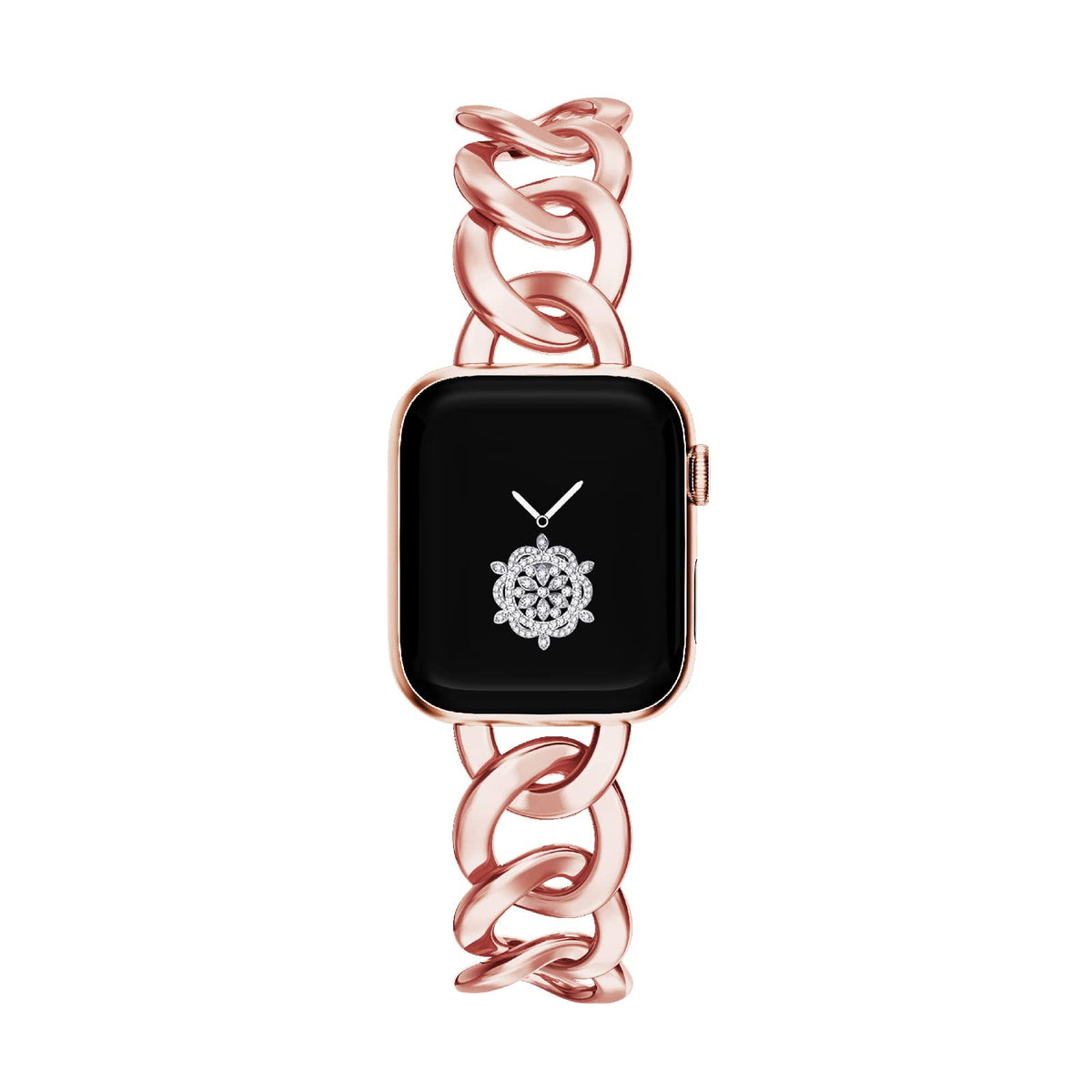 Kolgios 38/40/41Mm Rosegold Women Cool Chain Smartwatch Bands Compatible For Apple Watch Series 9/8/7/6/Se/5 Stylish Replacement