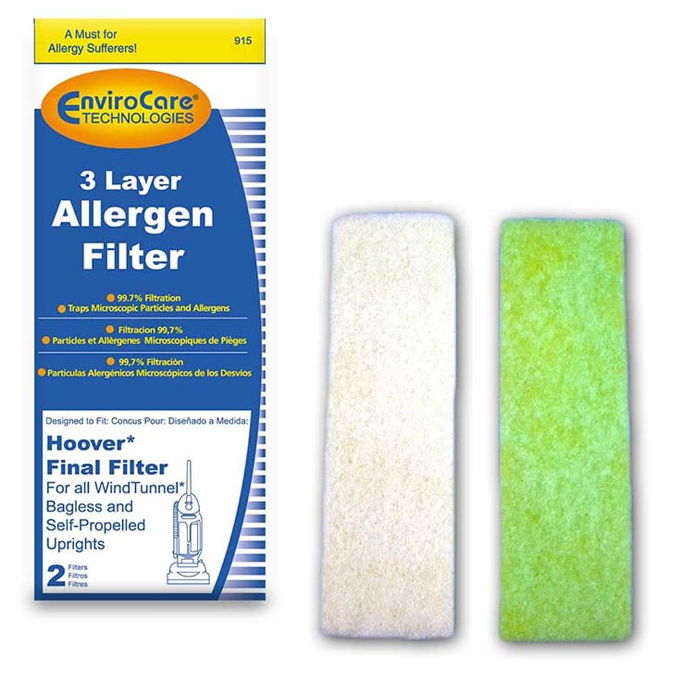 EnviroCare Premium Replacement 3 layer Final Vacuum Cleaner Filters made to fit Hoover WindTunnel Self Propelled, Bagless, Uprig