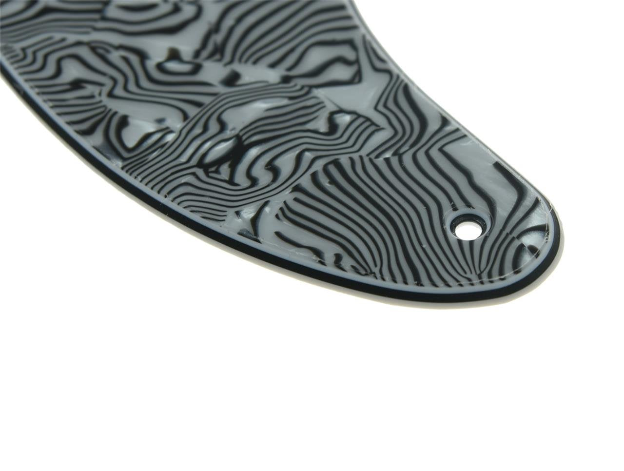 Kaish American Vintage 5 Hole Tele Pickguard Tl Guitar Pick Guard Scratch Plate For Tele/Telecaster Black White Shell