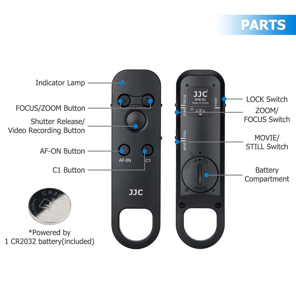 Jjc Wireless Bluetooth Remote Control Replaces Sony Rmt-P1Bt For Sony A7R5 A7M4 Zv-E1 Zv-1F Zv-1 Ii Zv1 Zv-E10 Fx30 A1 A7C Ii A7