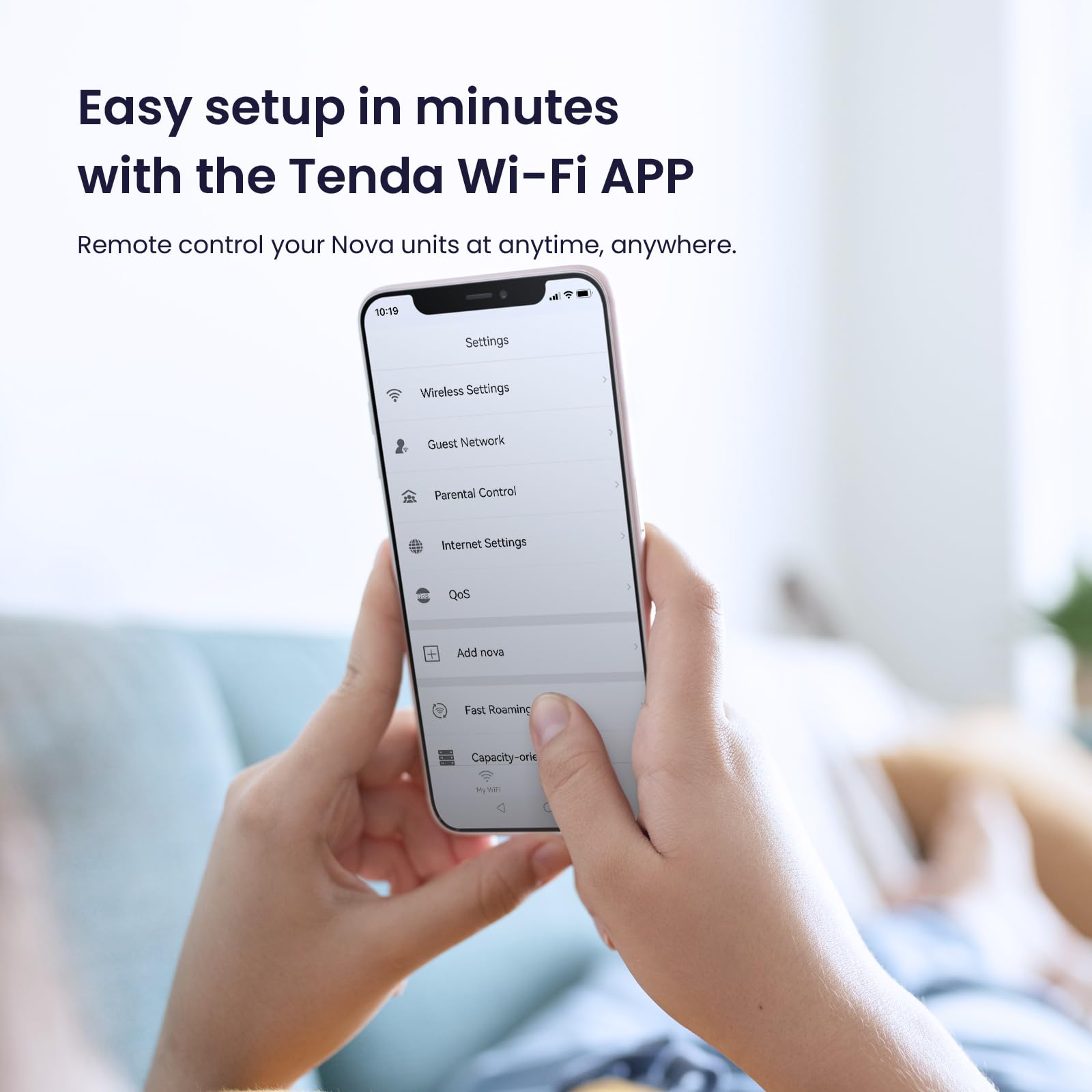 Tenda Nova Mesh Wifi System   Covers 3500 Sq.Ft   Ac1200 Dual Band Mesh Network For Home Internet   Parental Control   3 Pack