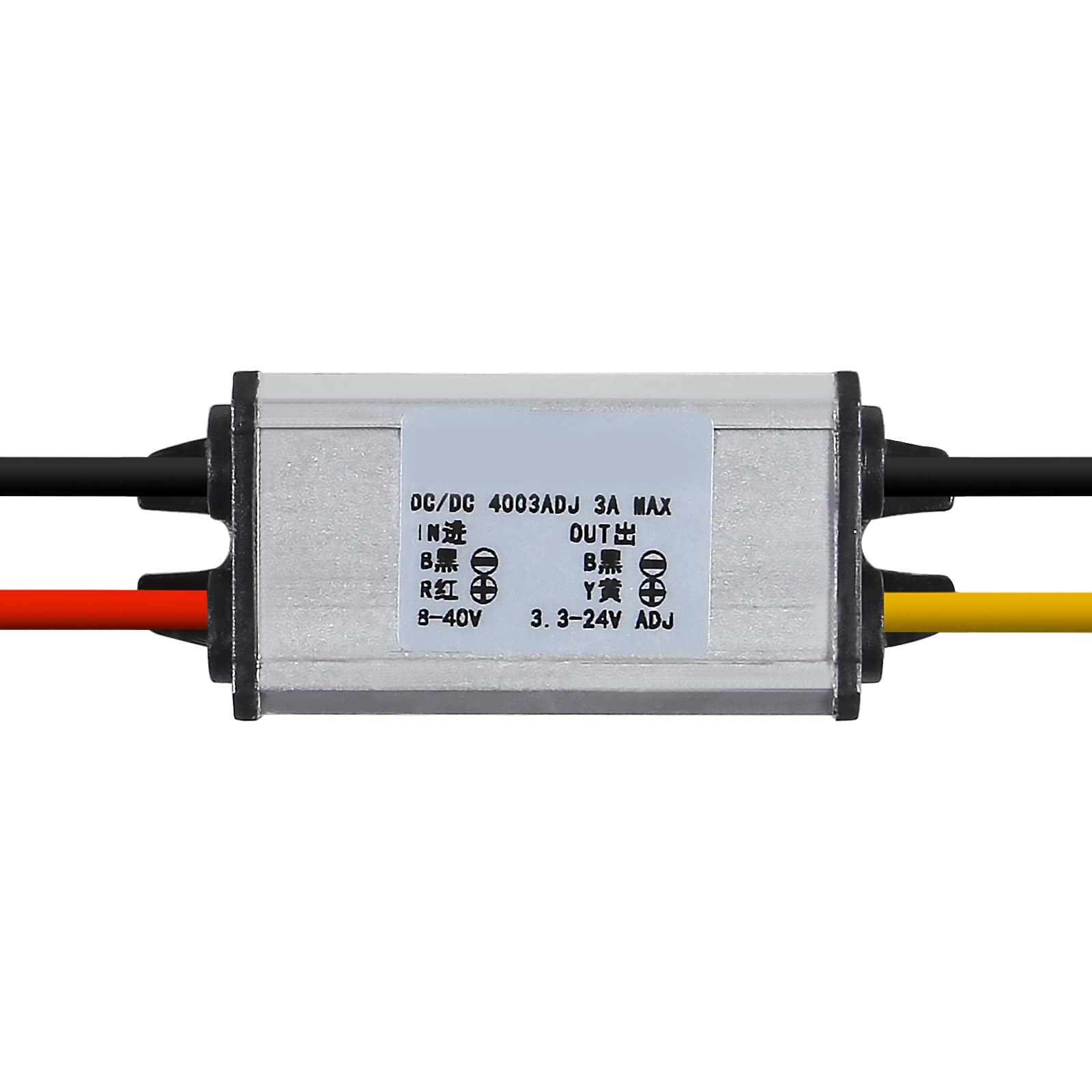 8 40V To 3 24V Dc Converter Car Power Voltage, Waterproof Dc 8 40V Step Down To Dc 3 24V 3A Voltage Regulator Buck Converter Pow