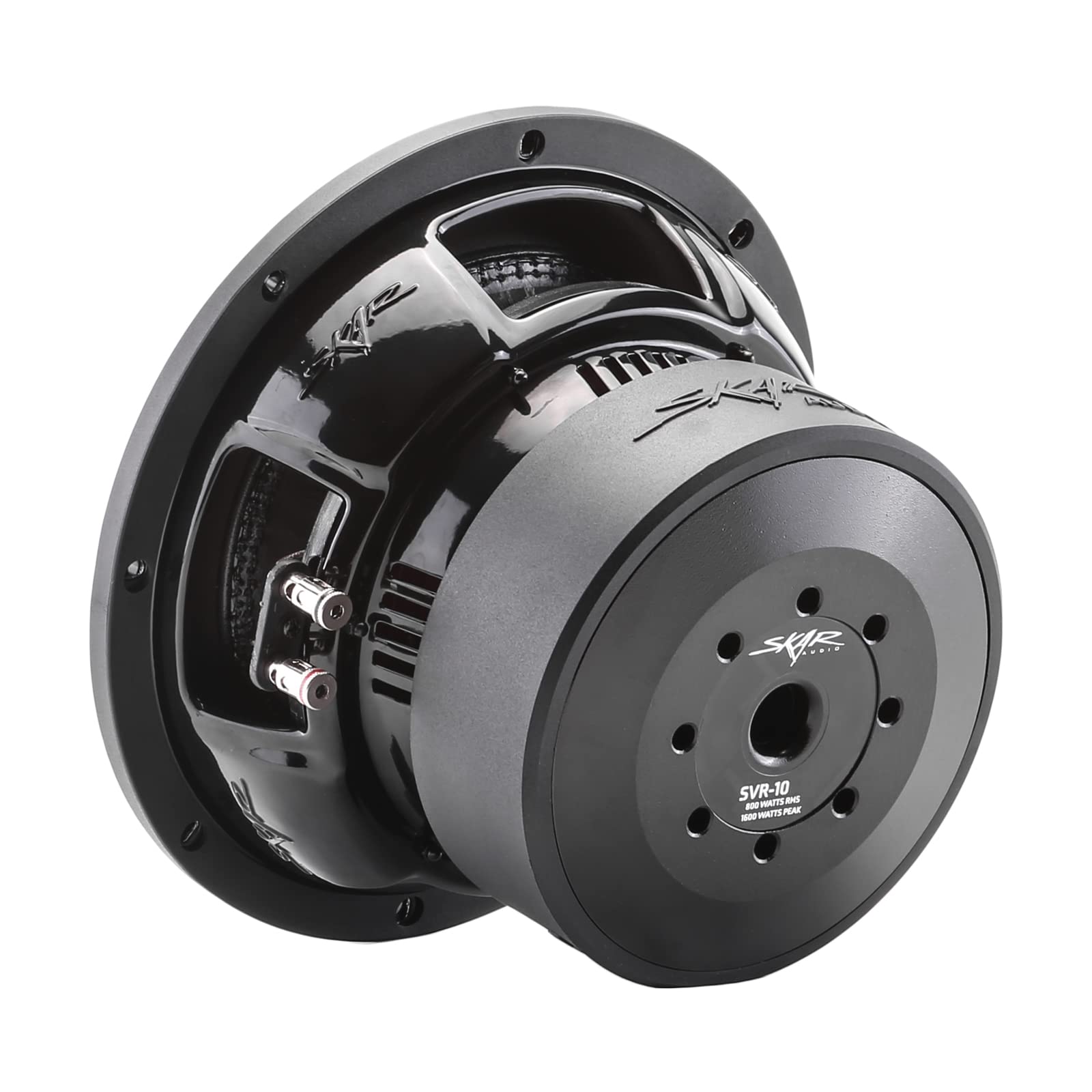 Skar Audio SVR-10 D4 10" Dual 4 Ohm Car Subwoofer, 1600 Watt Max Power, Black, Foam Material
