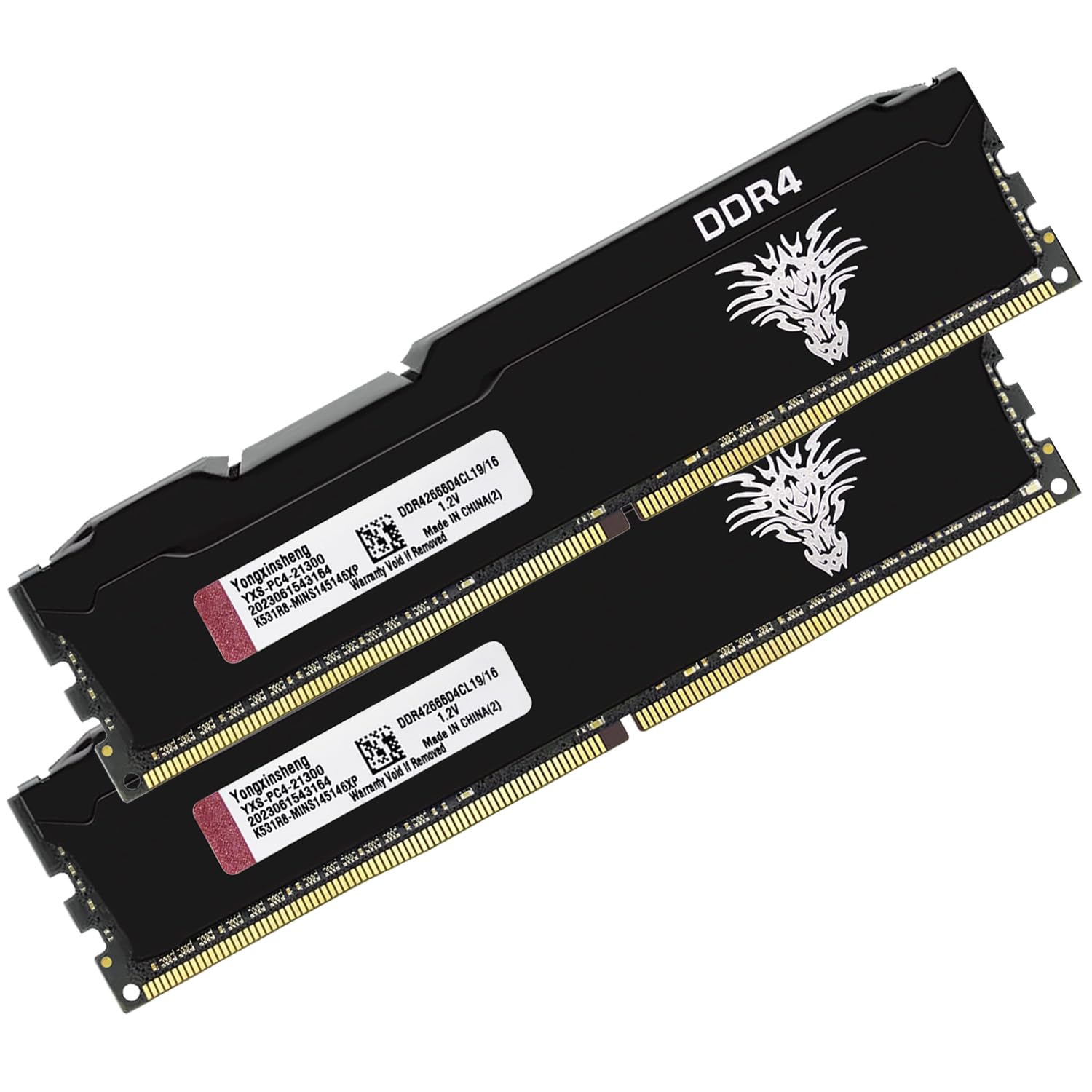 Yongxinsheng Ddr4 2666Mhz 32Gb Kit (16Gbx2) Desktop Ram Pc4 21300 Udimm Non Ecc Unbuffered 1.2V 288 Pin Cl19 Pc Computer Memory