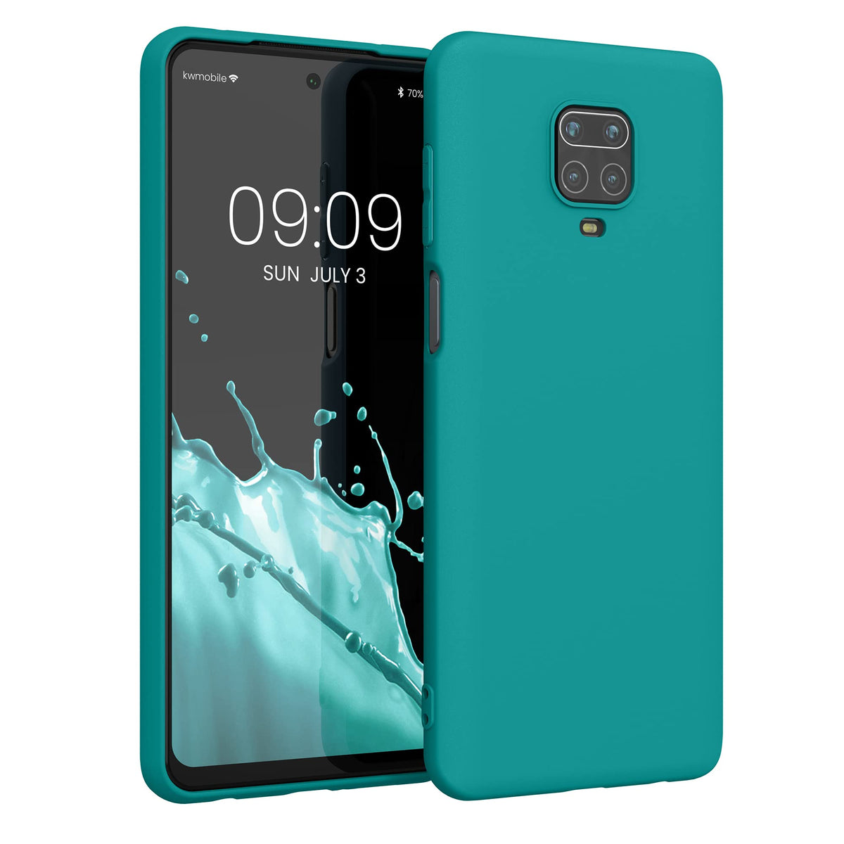 Kwmobile Case Compatible With Xiaomi Redmi Note 9S / 9 Pro / 9 Pro Max Case   Soft Slim Protective Tpu Silicone Cover   Teal Mat