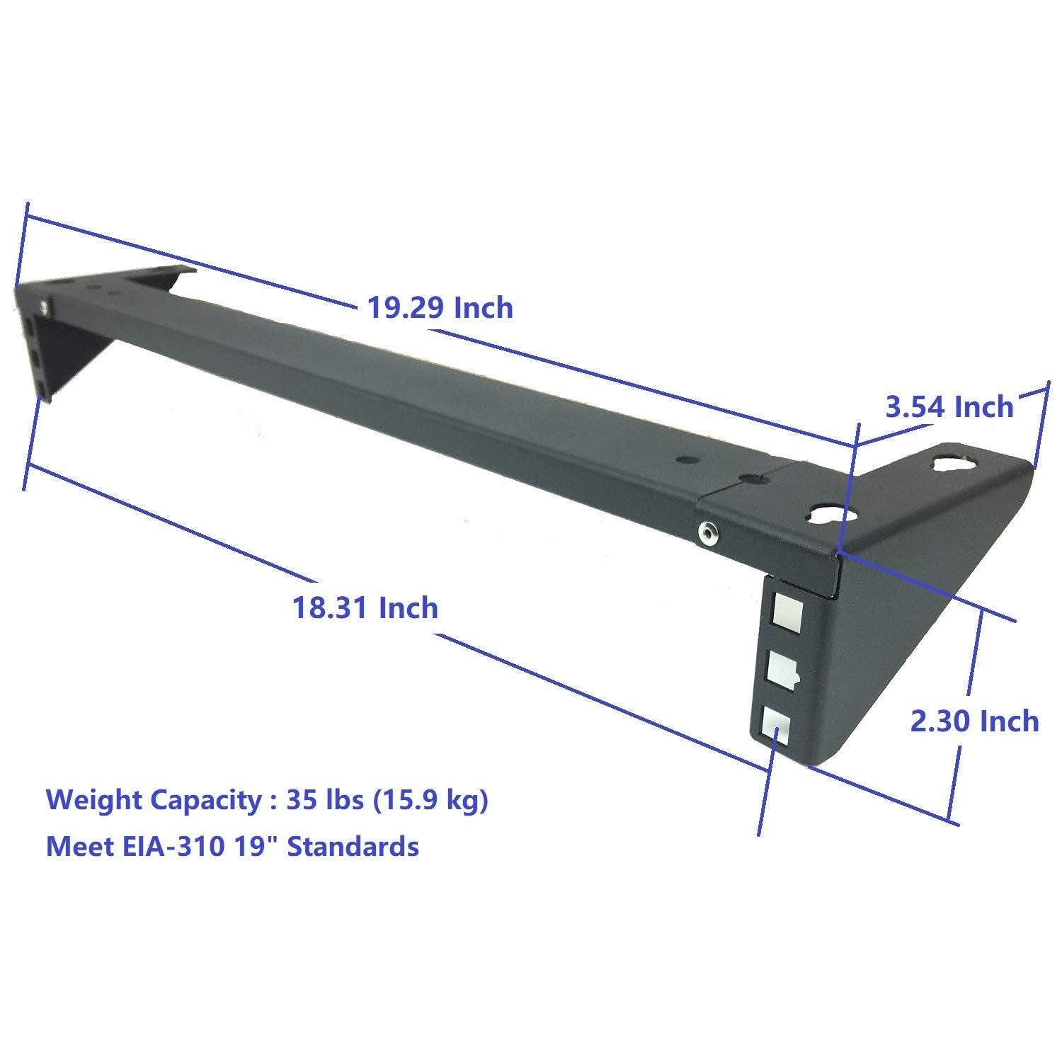 Jingchengmei 1U Lightweight Foldable 19 Inch Steel Vertical Rack And Wall Mountable Server Rack Mount (1U35P)