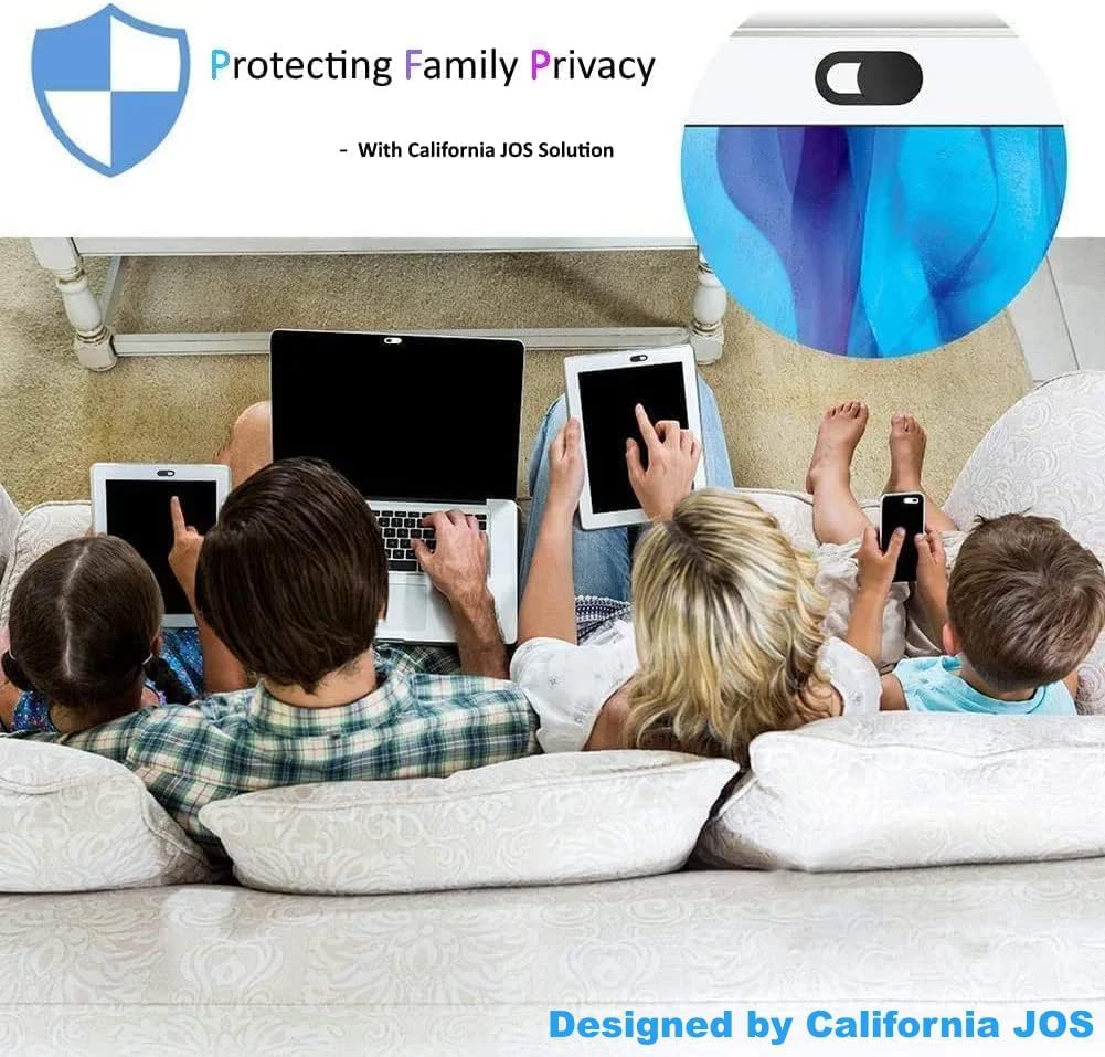 California Jos Webcam Cover (8 Pack) 0.03 Inch Ultra Thin Laptop Camera Cover Slide For Iphone Ipad Macbook Pro Computer Imac Ce